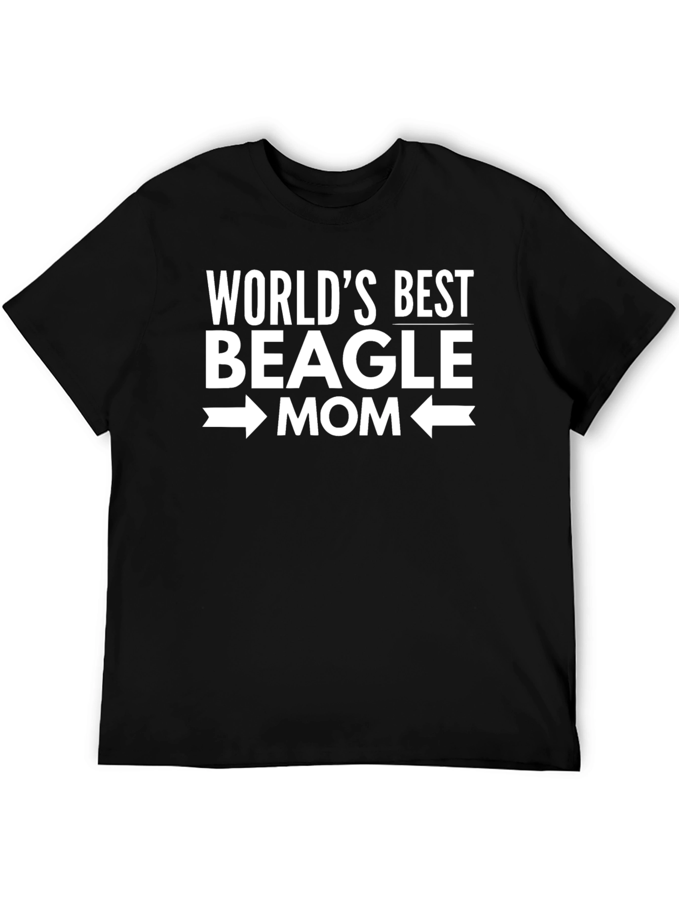 Worlds Best Beagle Mom Graphic T-Shirt