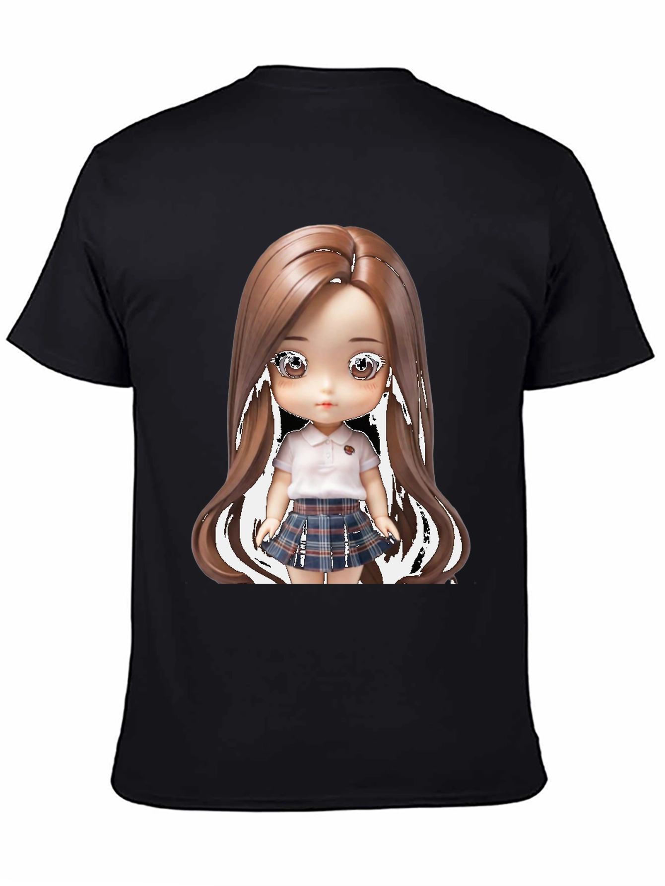 Anime Doll Graphic Tee - Stylish & Unique!