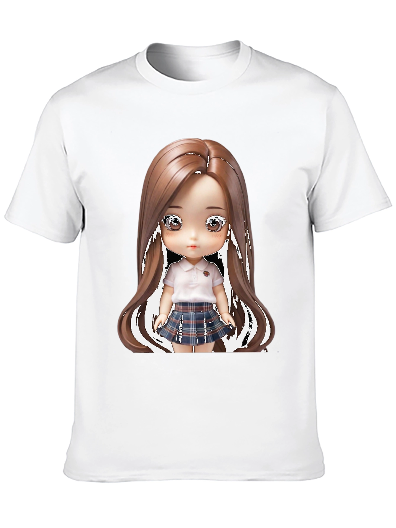 Anime Doll Graphic Tee - Stylish & Unique!
