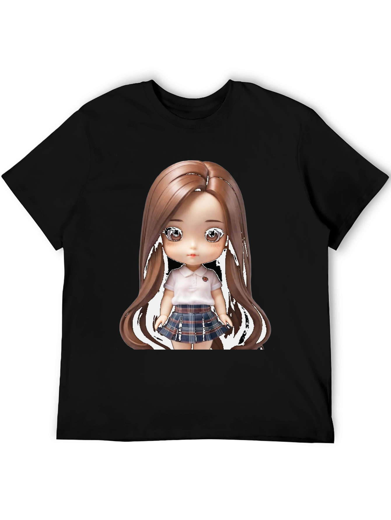 Anime Doll Graphic Tee - Stylish & Unique!