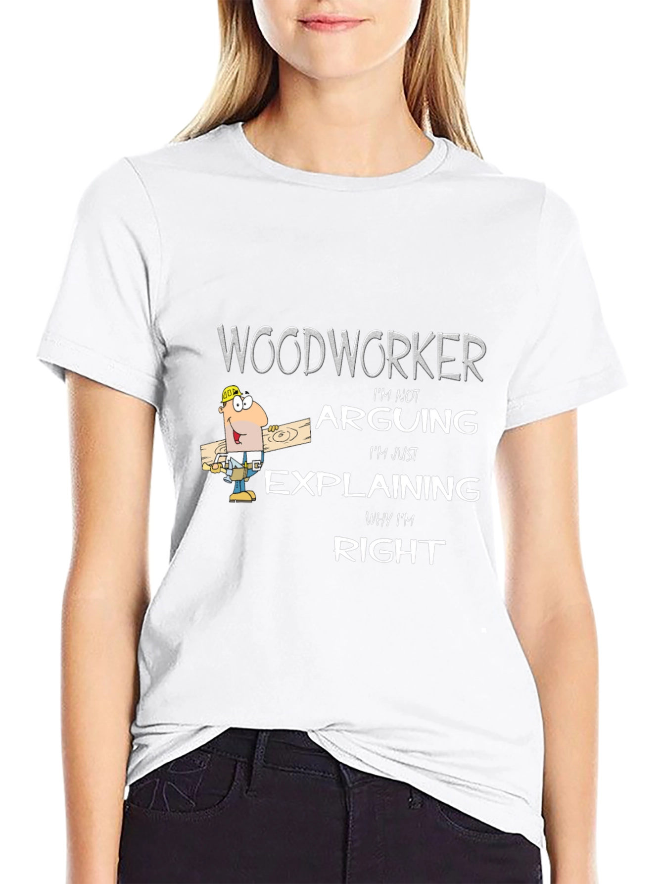 Woodworker Arguing T-Shirt - Funny Woodworking Tee