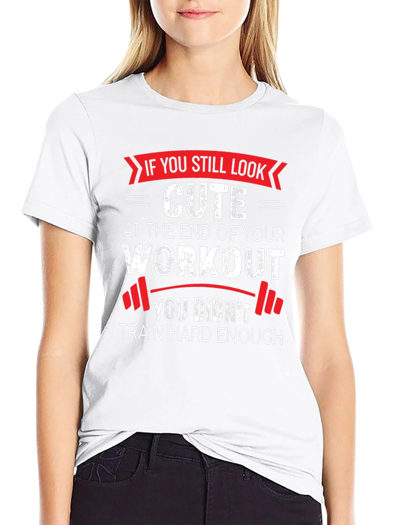 Workout Motivation Graphic Tee - Train Hard Enough!