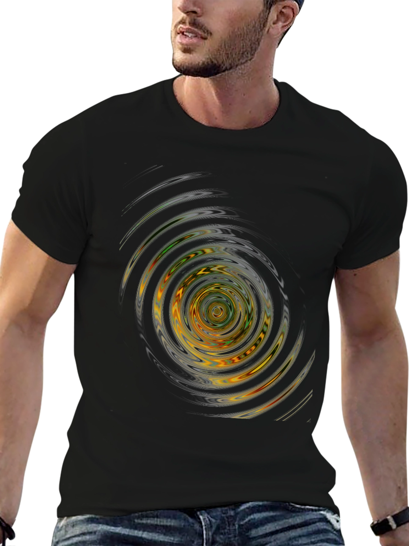 Vortex Graphic Black T-Shirt