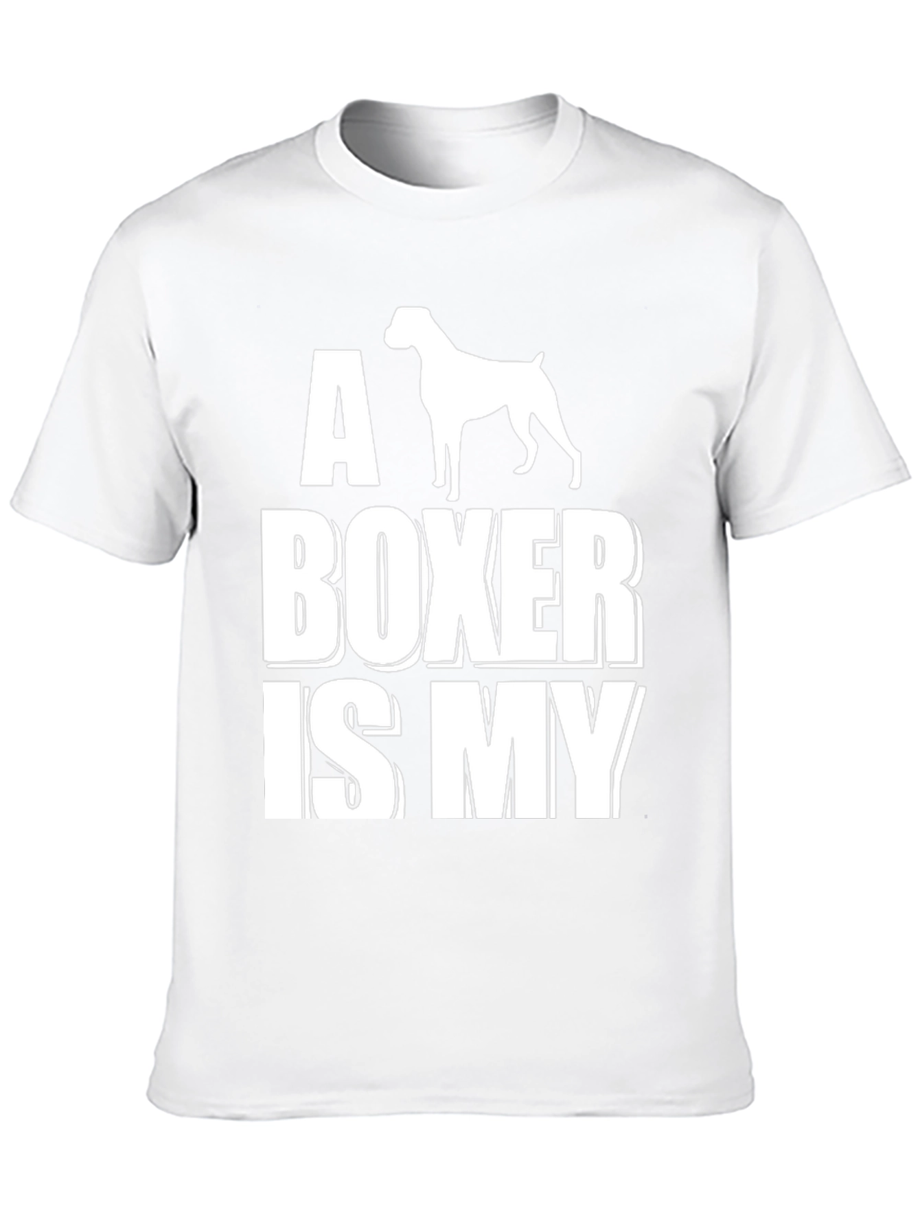 A Boxer is My Dog Graphic T-Shirt - Black