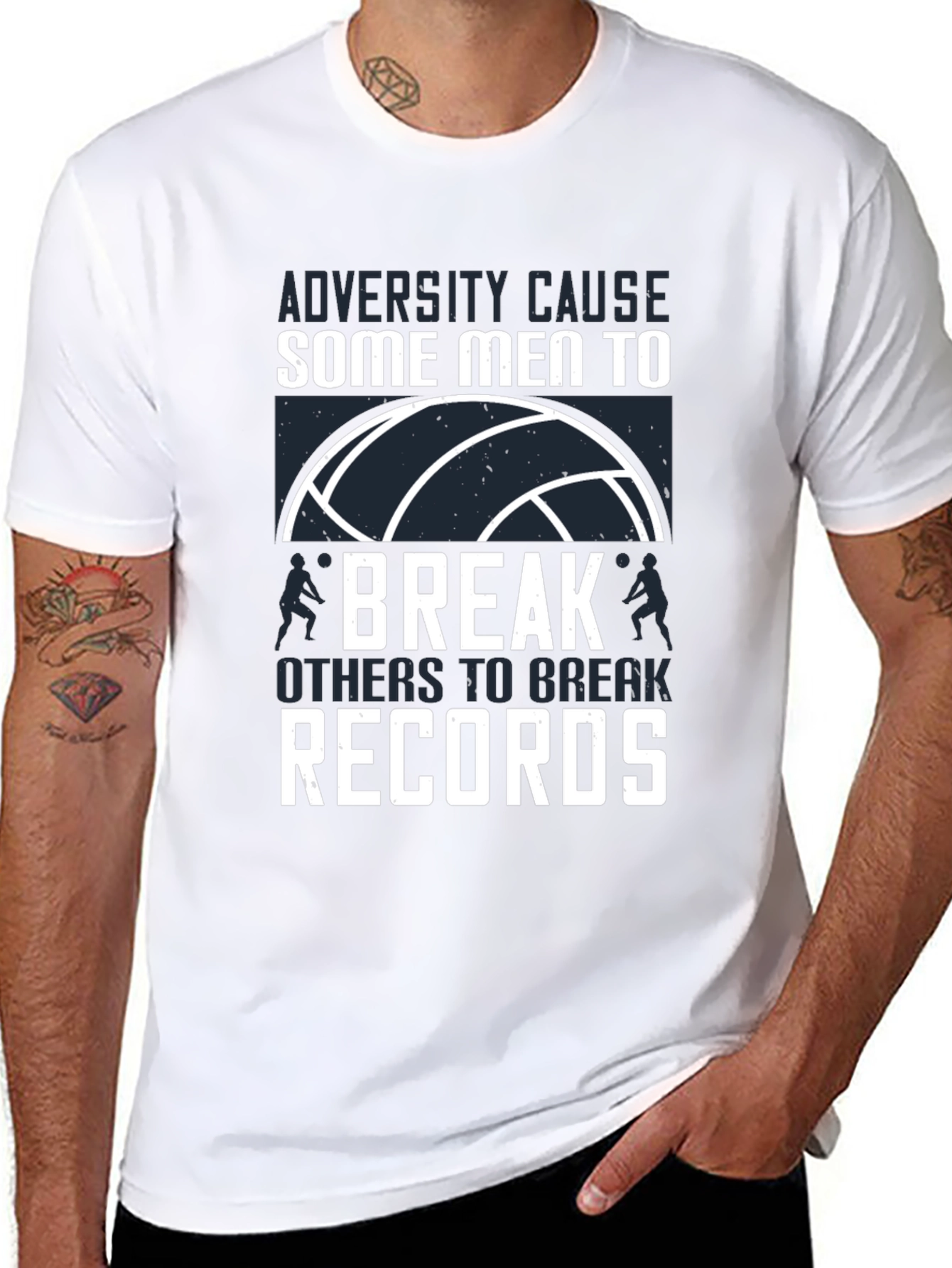 Volleyball T-Shirt: Adversity Breaks Records