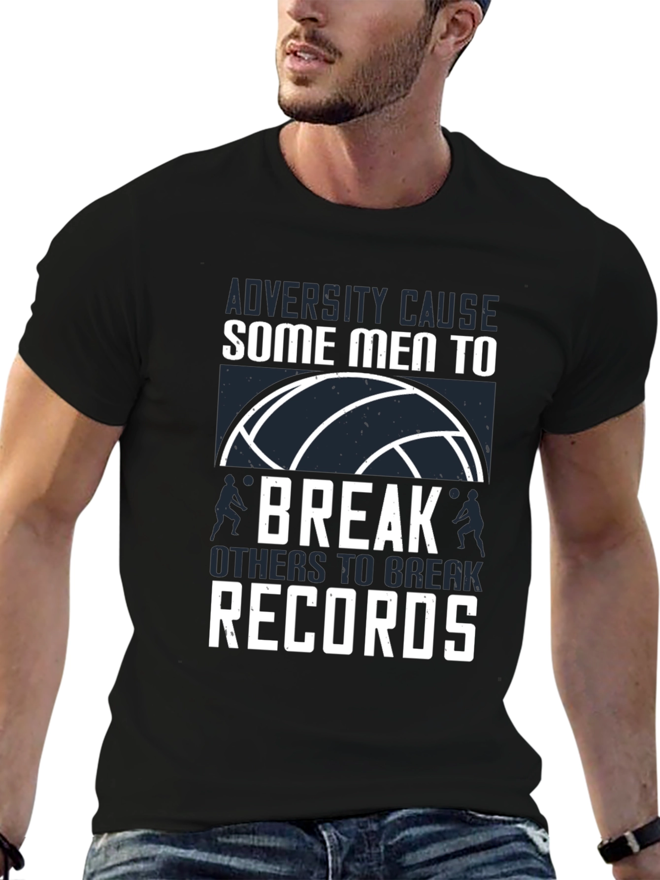 Volleyball T-Shirt: Adversity Breaks Records