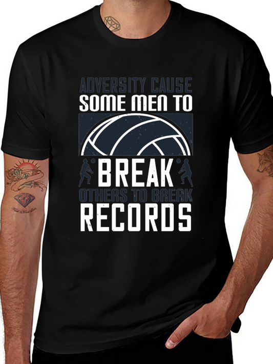 Volleyball T-Shirt: Adversity Breaks Records