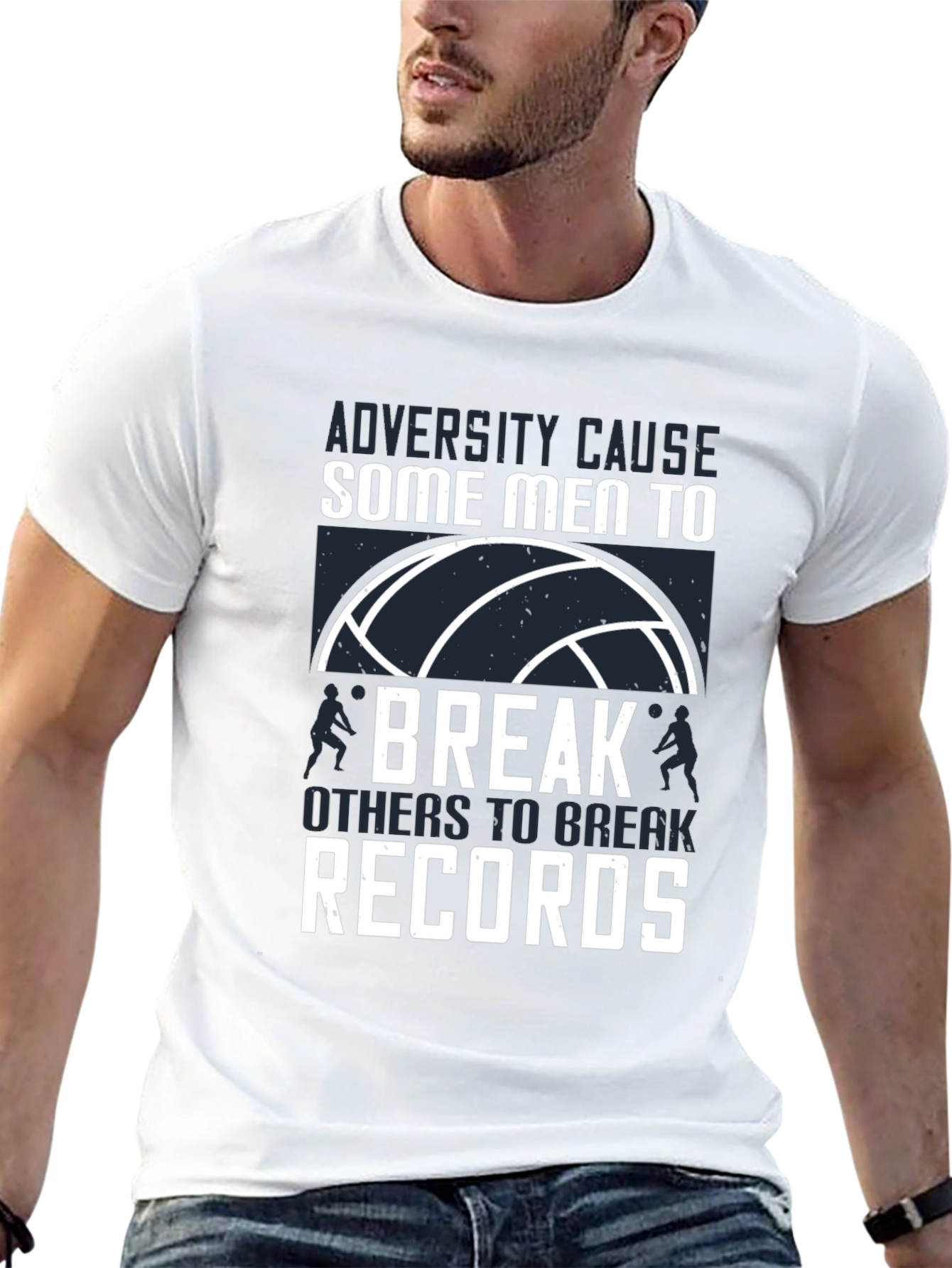 Volleyball T-Shirt: Adversity Breaks Records