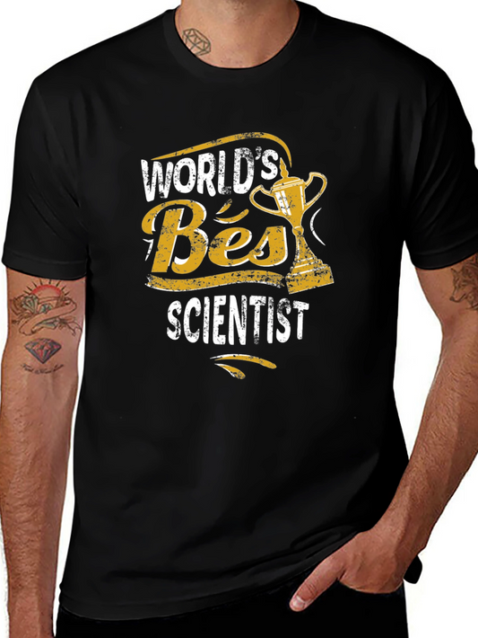 Worlds Best Scientist Black T-Shirt