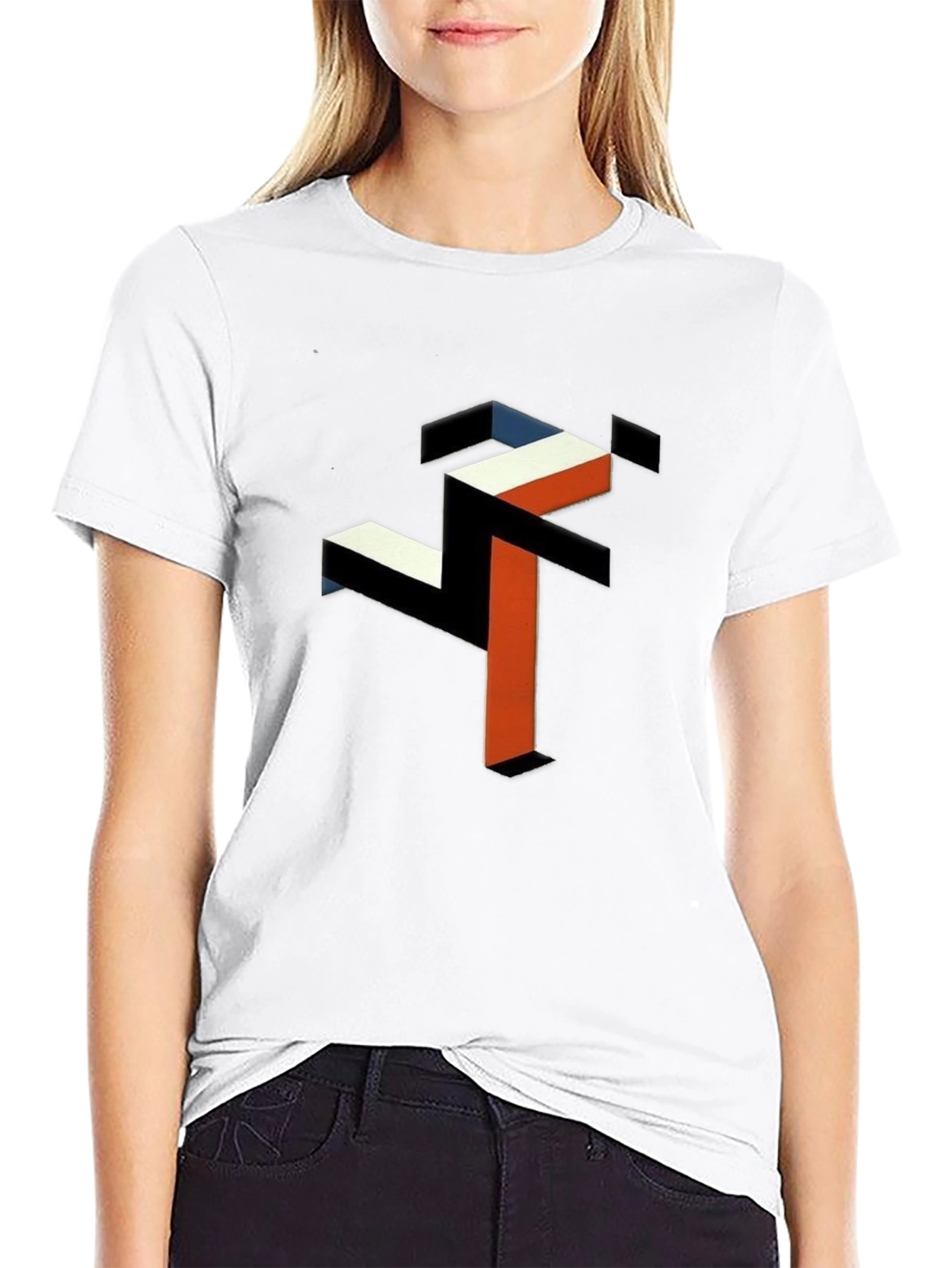 Abstract Geometric Graphic Tee - Modern Art Shirt