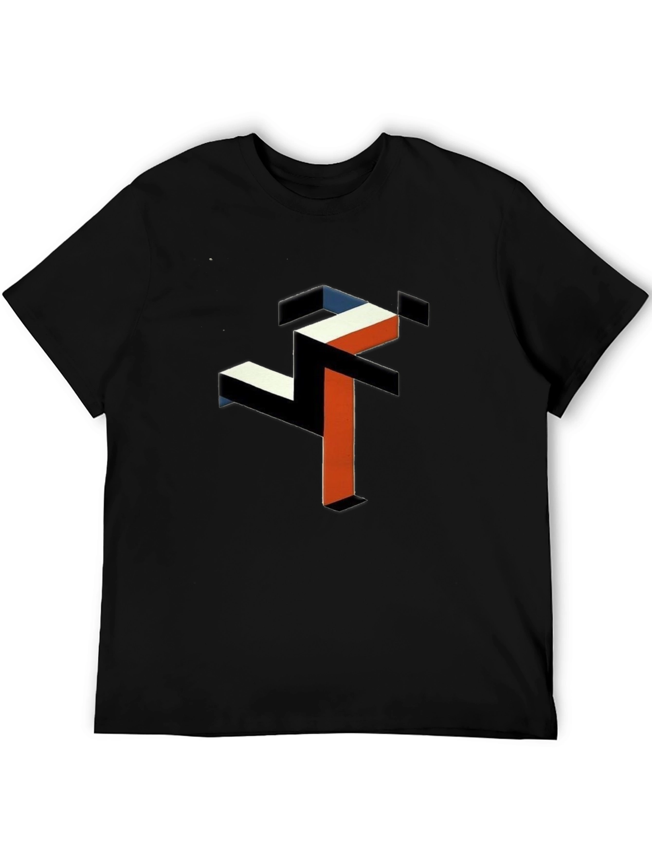 Abstract Geometric Graphic Tee - Modern Art Shirt