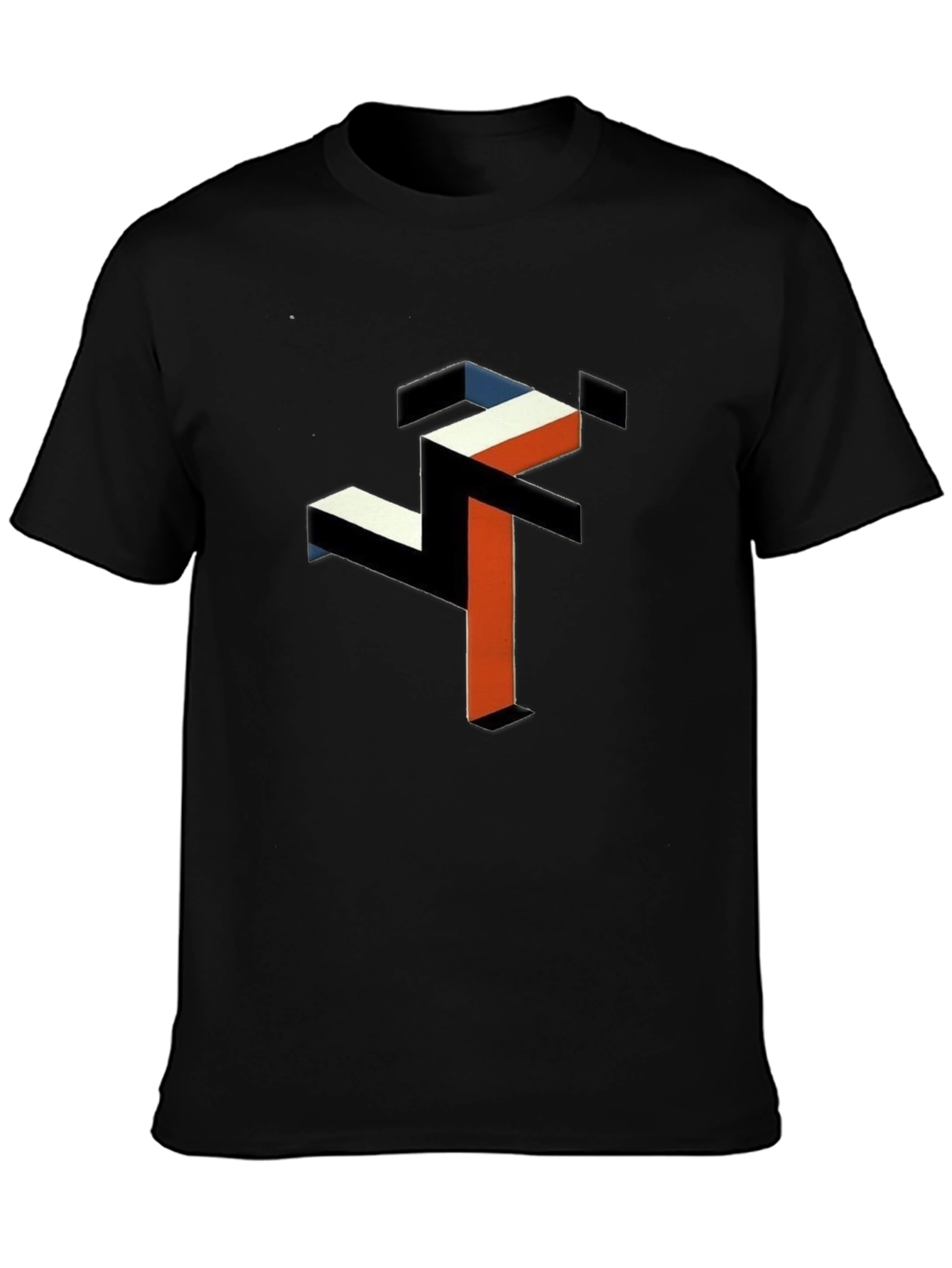 Abstract Geometric Graphic Tee - Modern Art Shirt