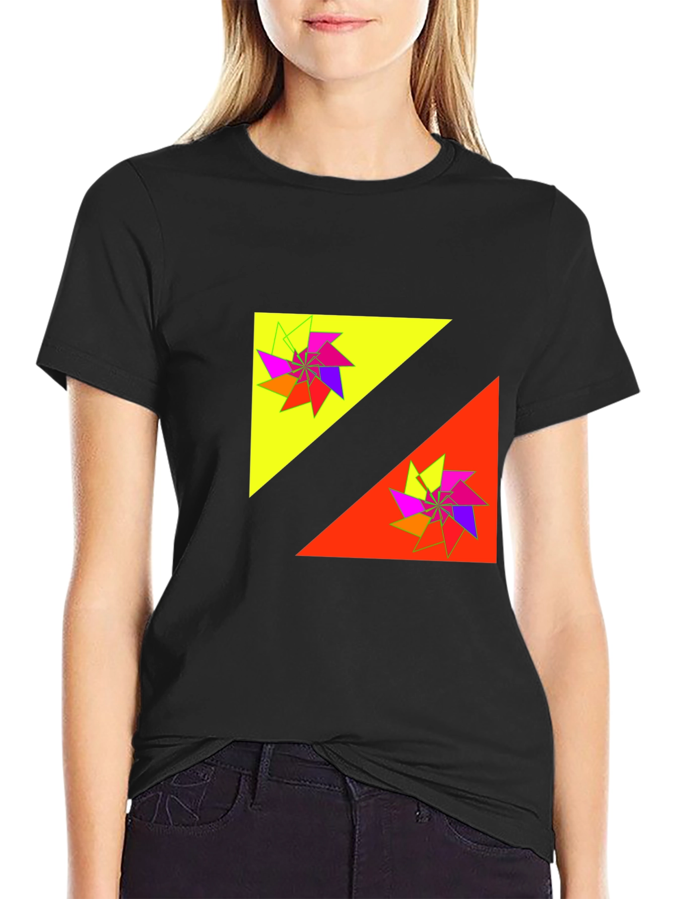 Abstract Graphic Print T-Shirt