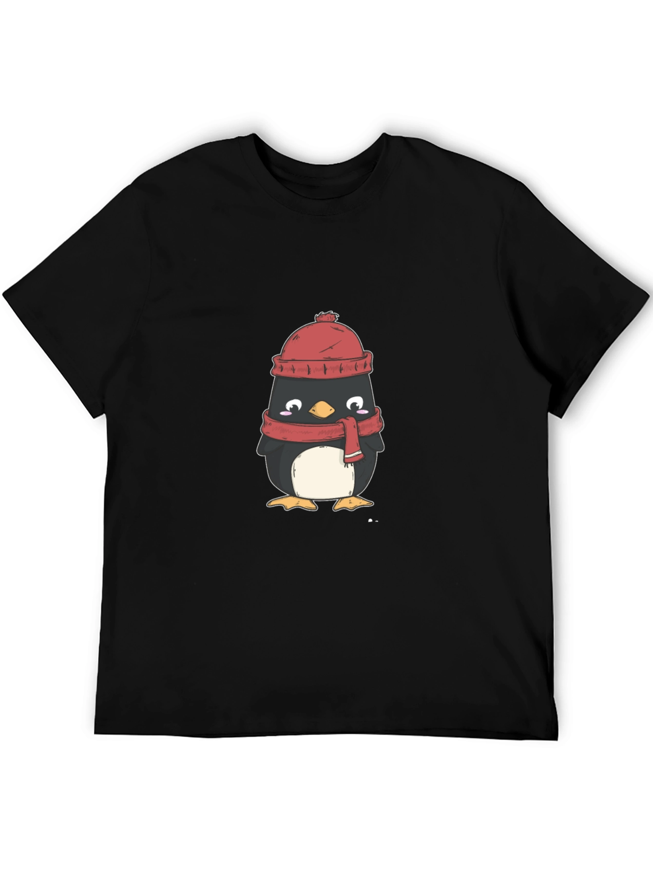Winter Penguin Graphic Tee - Cozy Comfort