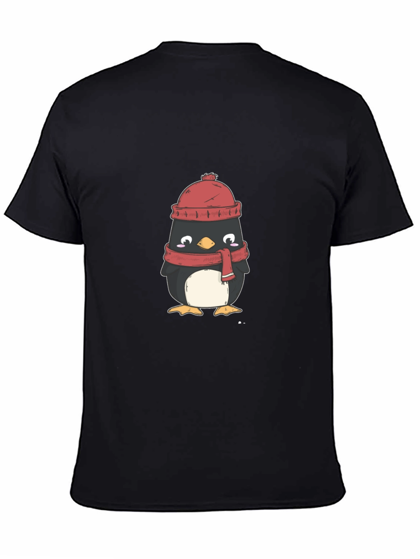 Winter Penguin Graphic Tee - Cozy Comfort