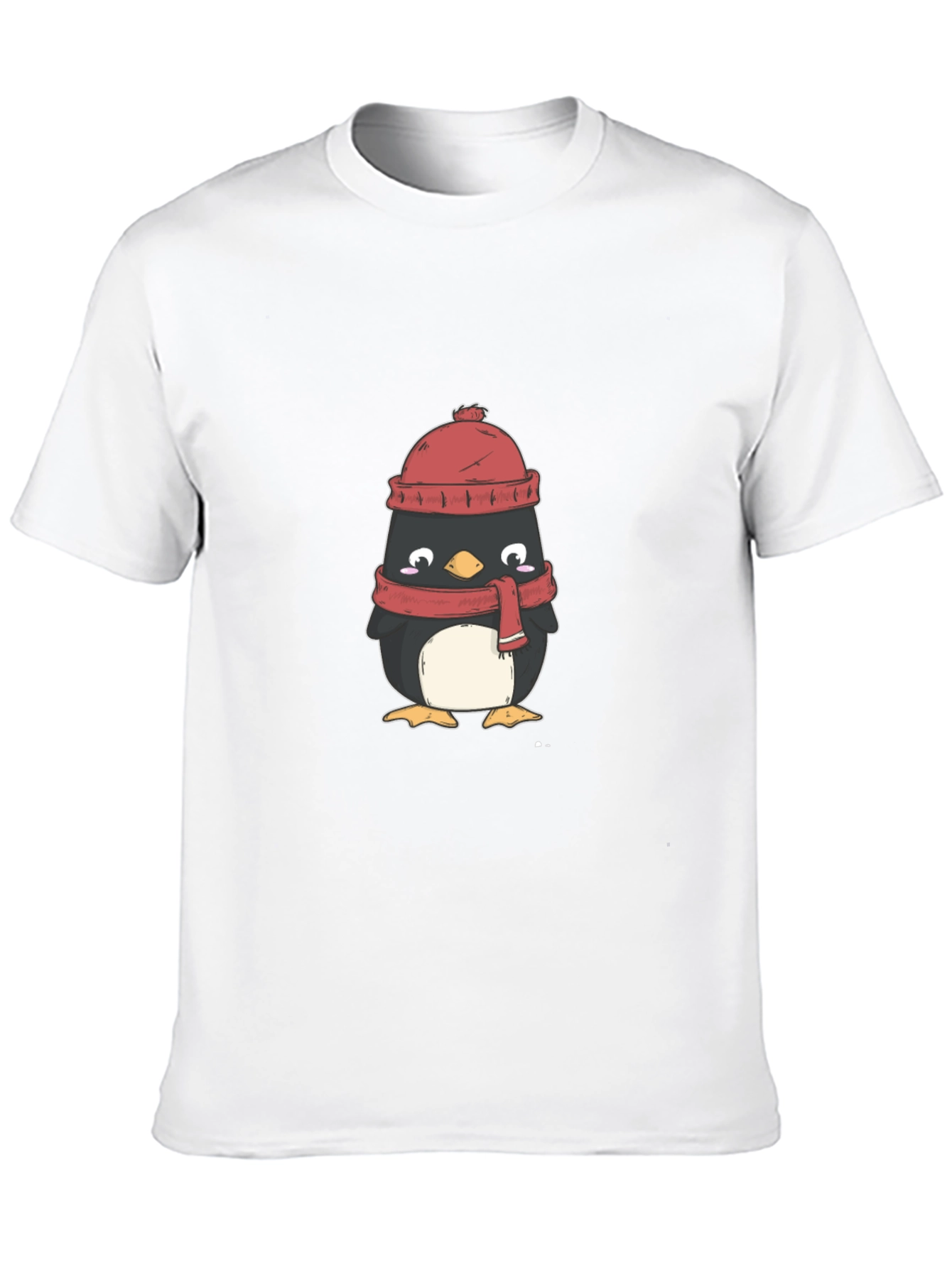 Winter Penguin Graphic Tee - Cozy Comfort