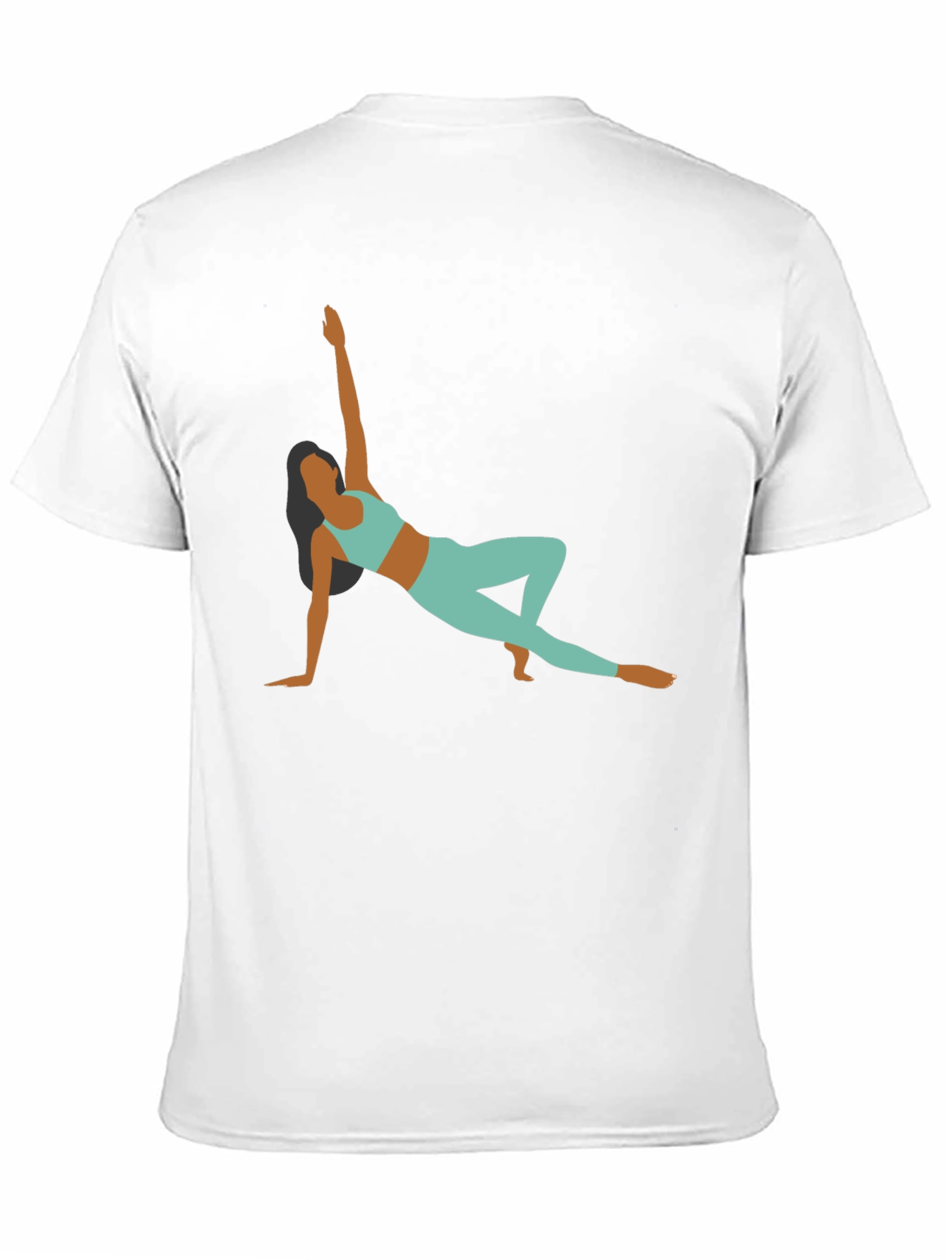 Yoga Pose Graphic Black T-Shirt