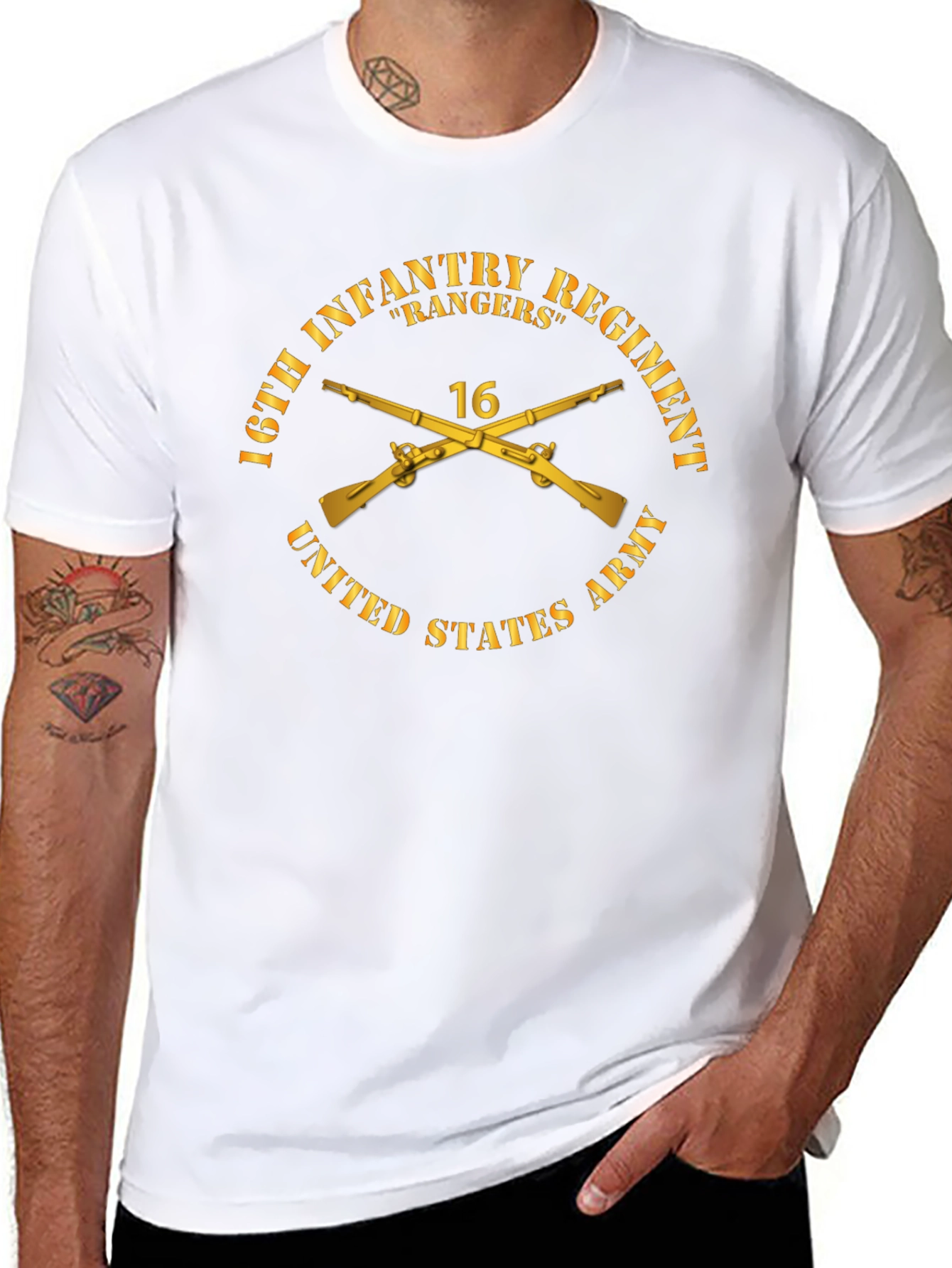 16th Infantry Regiment Rangers Graphic T-Shirt