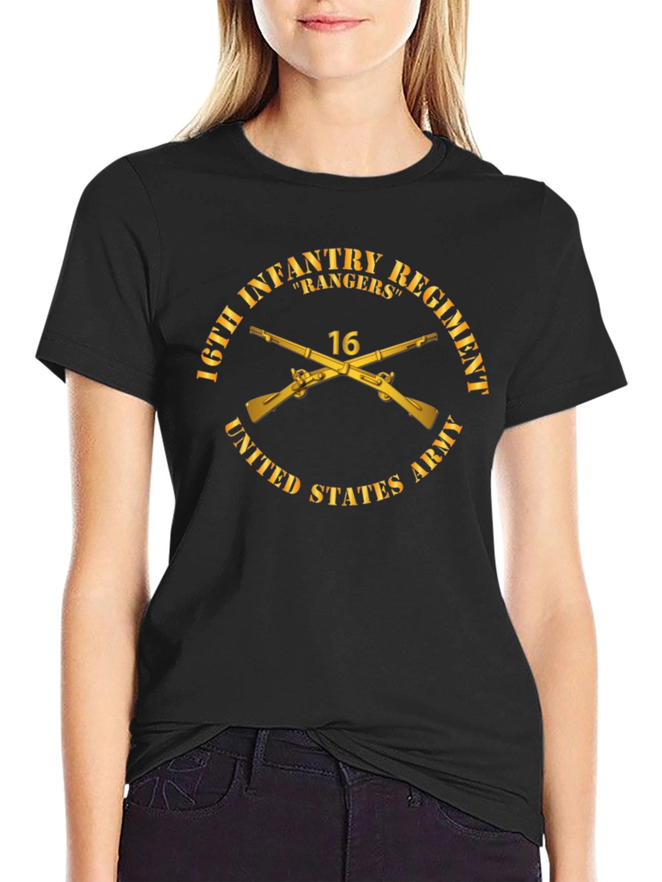 16th Infantry Regiment Rangers Graphic T-Shirt