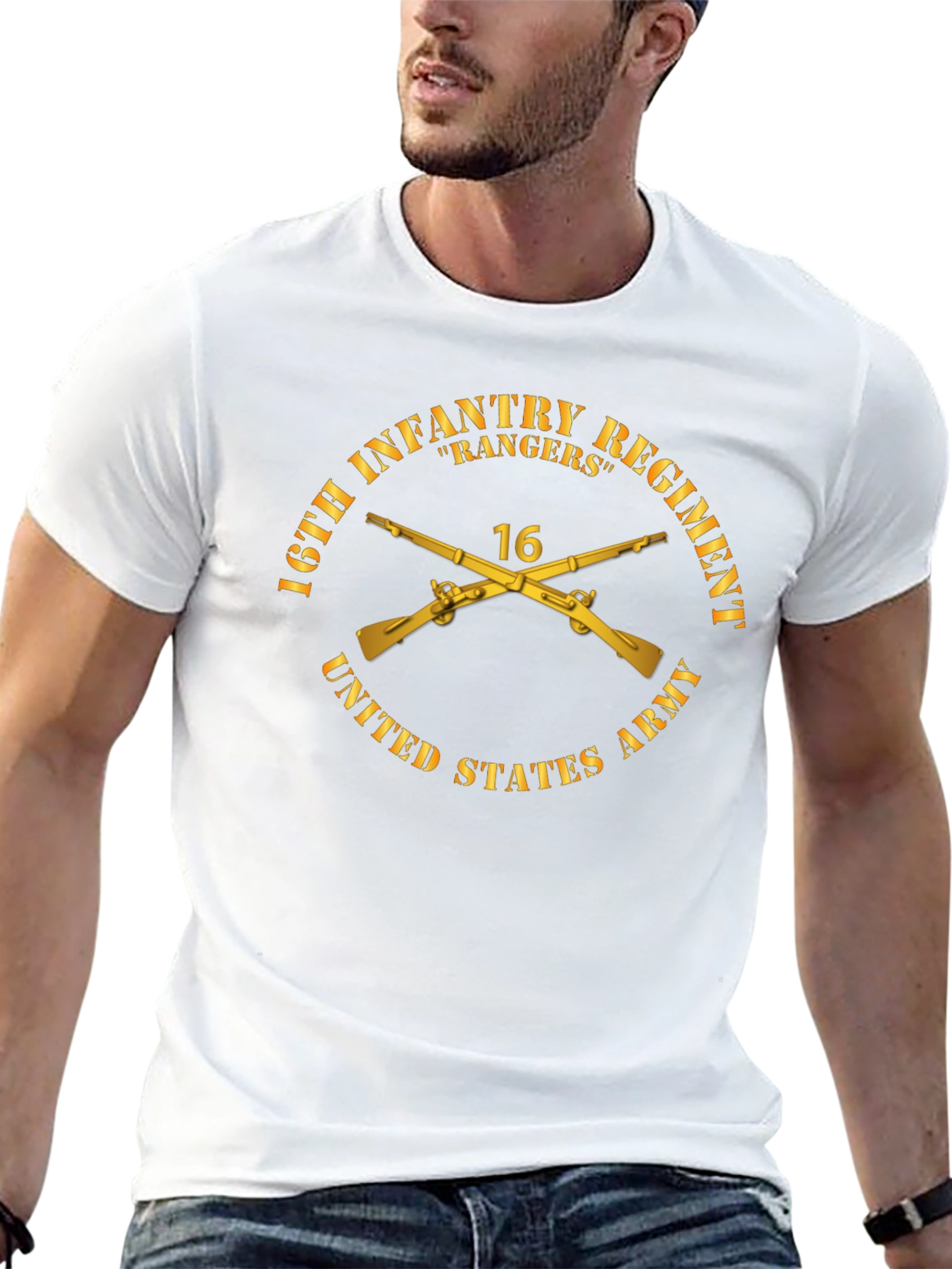 16th Infantry Regiment Rangers Graphic T-Shirt