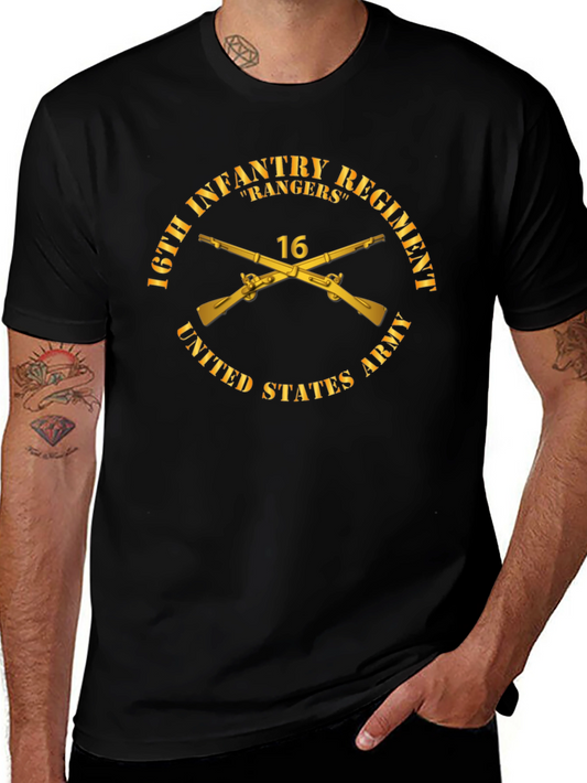 16th Infantry Regiment Rangers Graphic T-Shirt