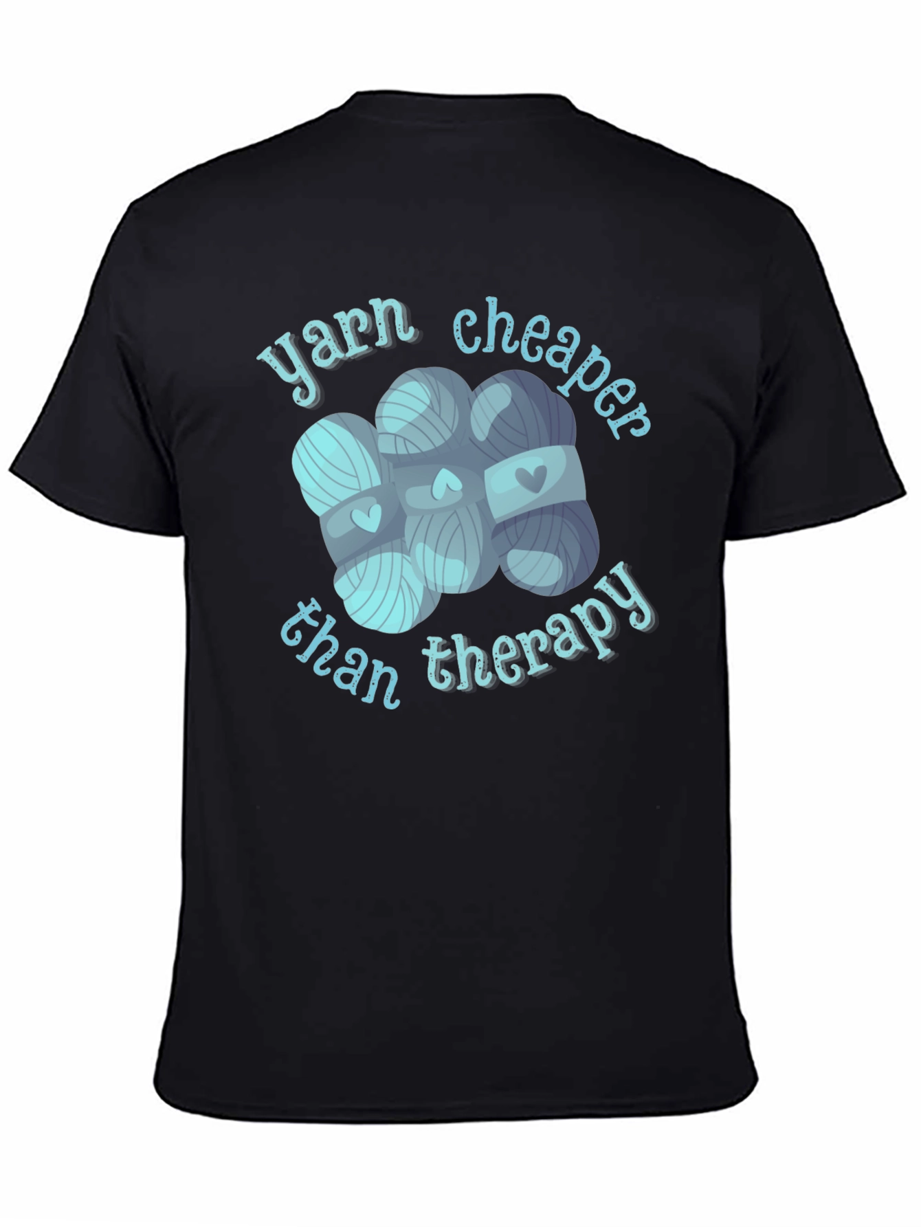 Yarn Cheaper Than Therapy Graphic T-Shirt