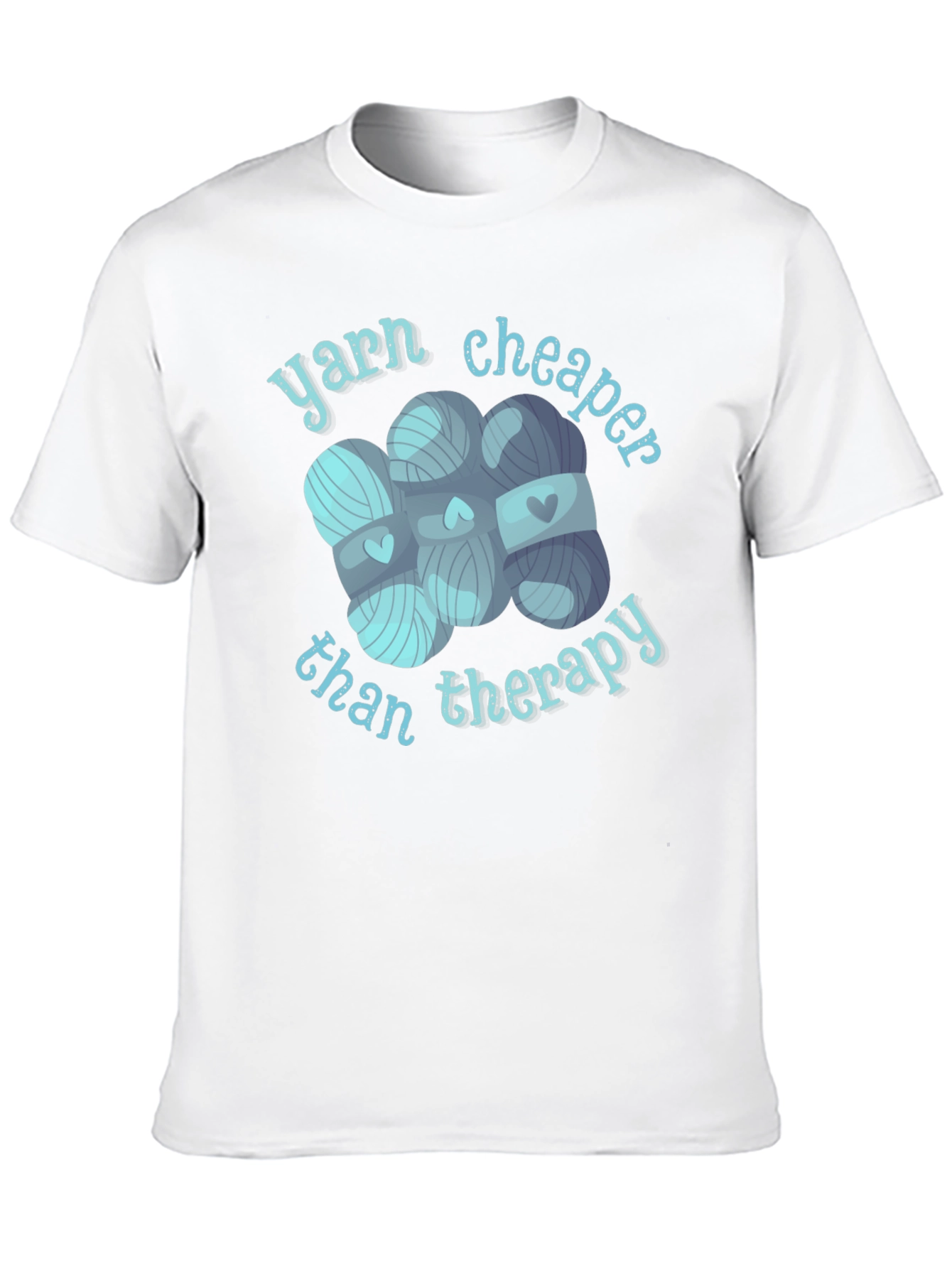 Yarn Cheaper Than Therapy Graphic T-Shirt