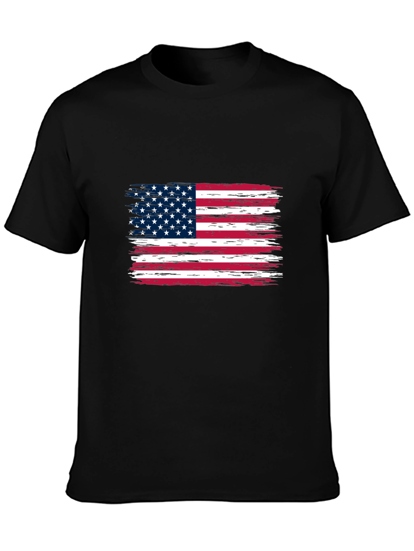 American Flag Graphic Print Tee