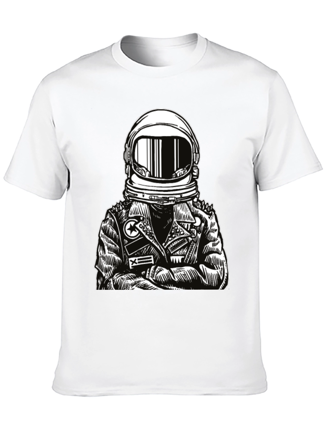 Astronaut Graphic Tee - Edgy Space Style