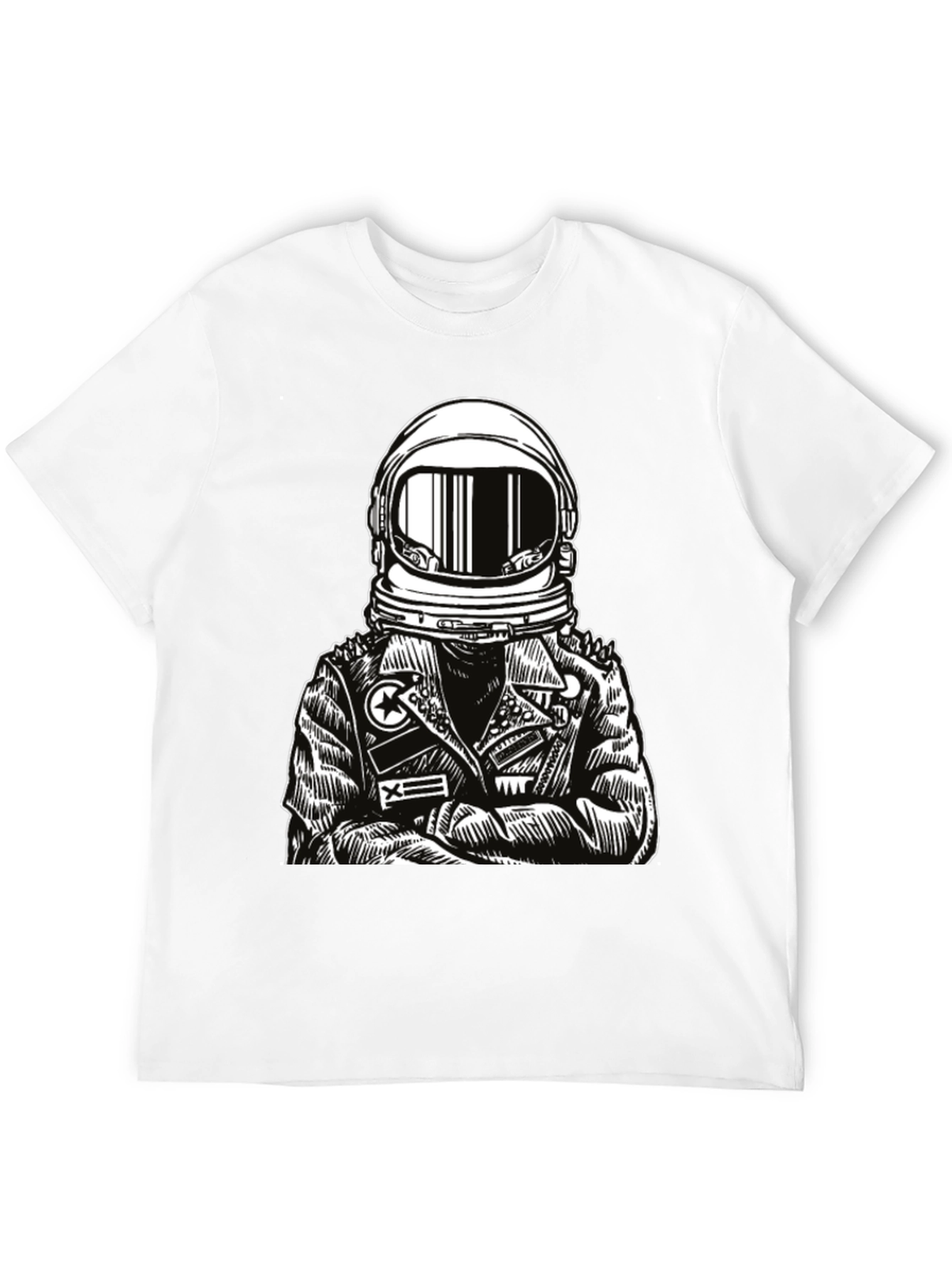 Astronaut Graphic Tee - Edgy Space Style