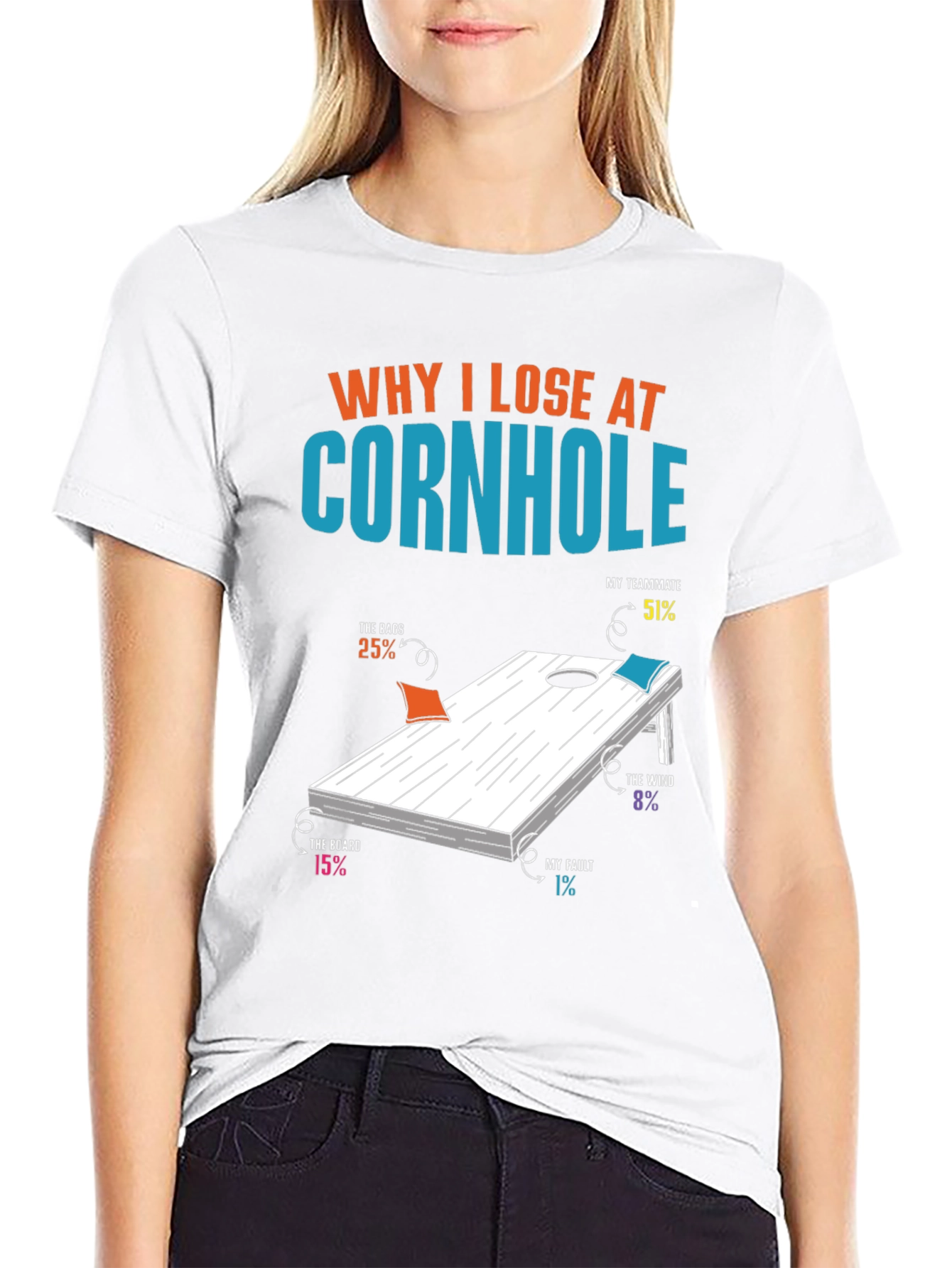 Why I Lose at Cornhole T-Shirt
