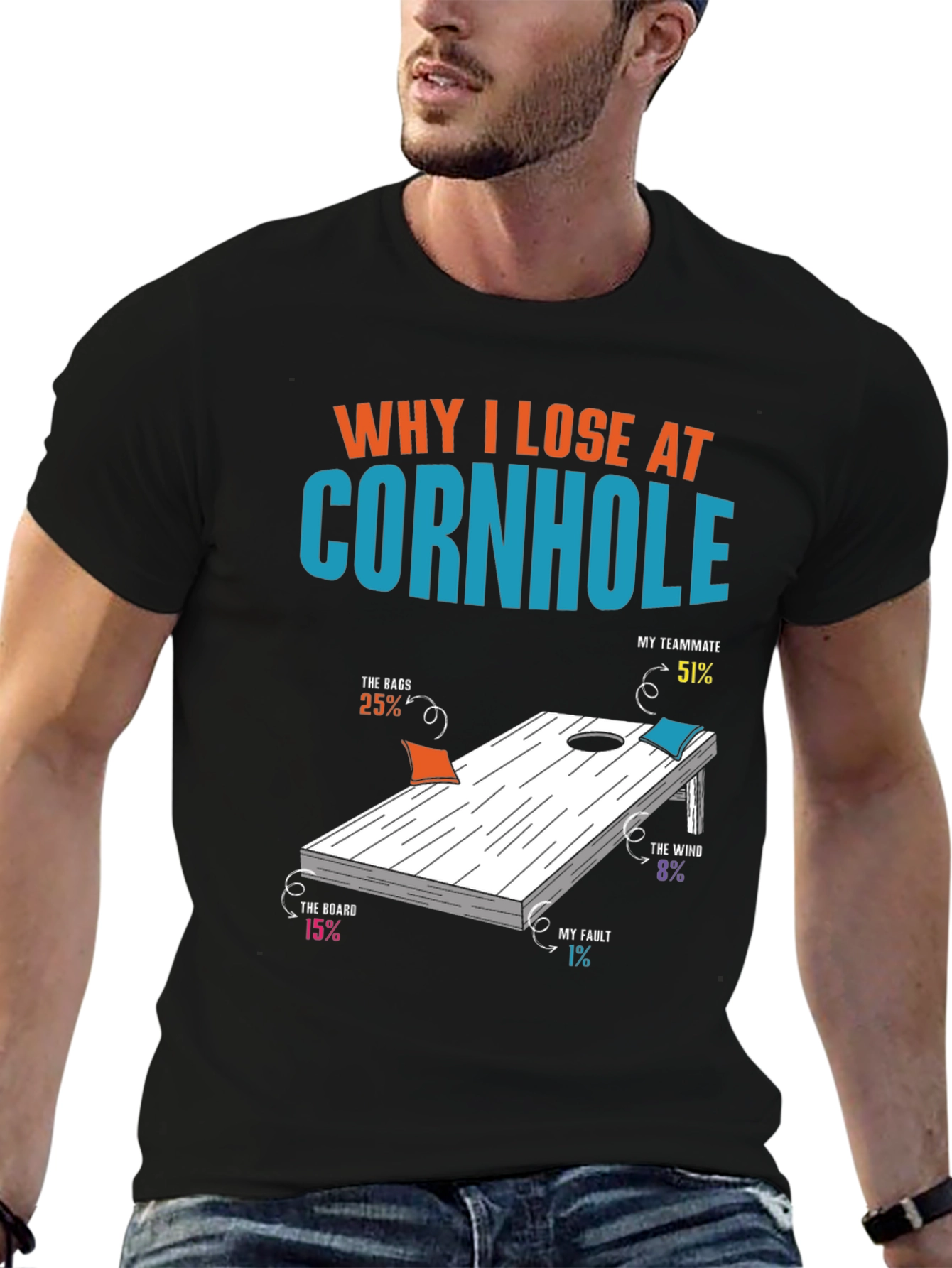 Why I Lose at Cornhole T-Shirt