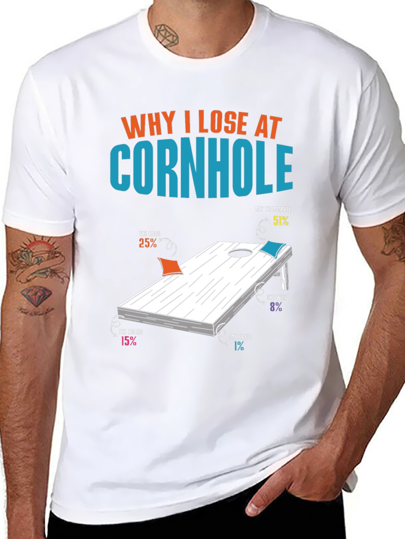 Why I Lose at Cornhole T-Shirt