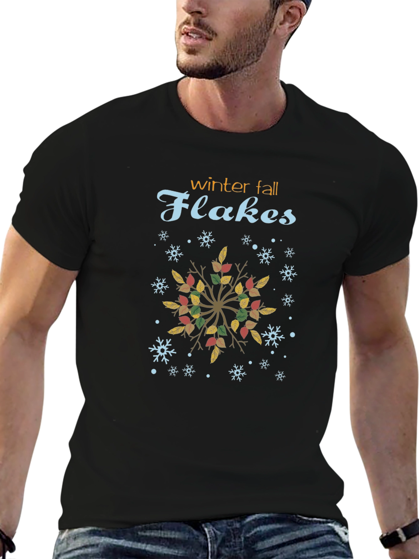 Winter Fall Flakes T-Shirt