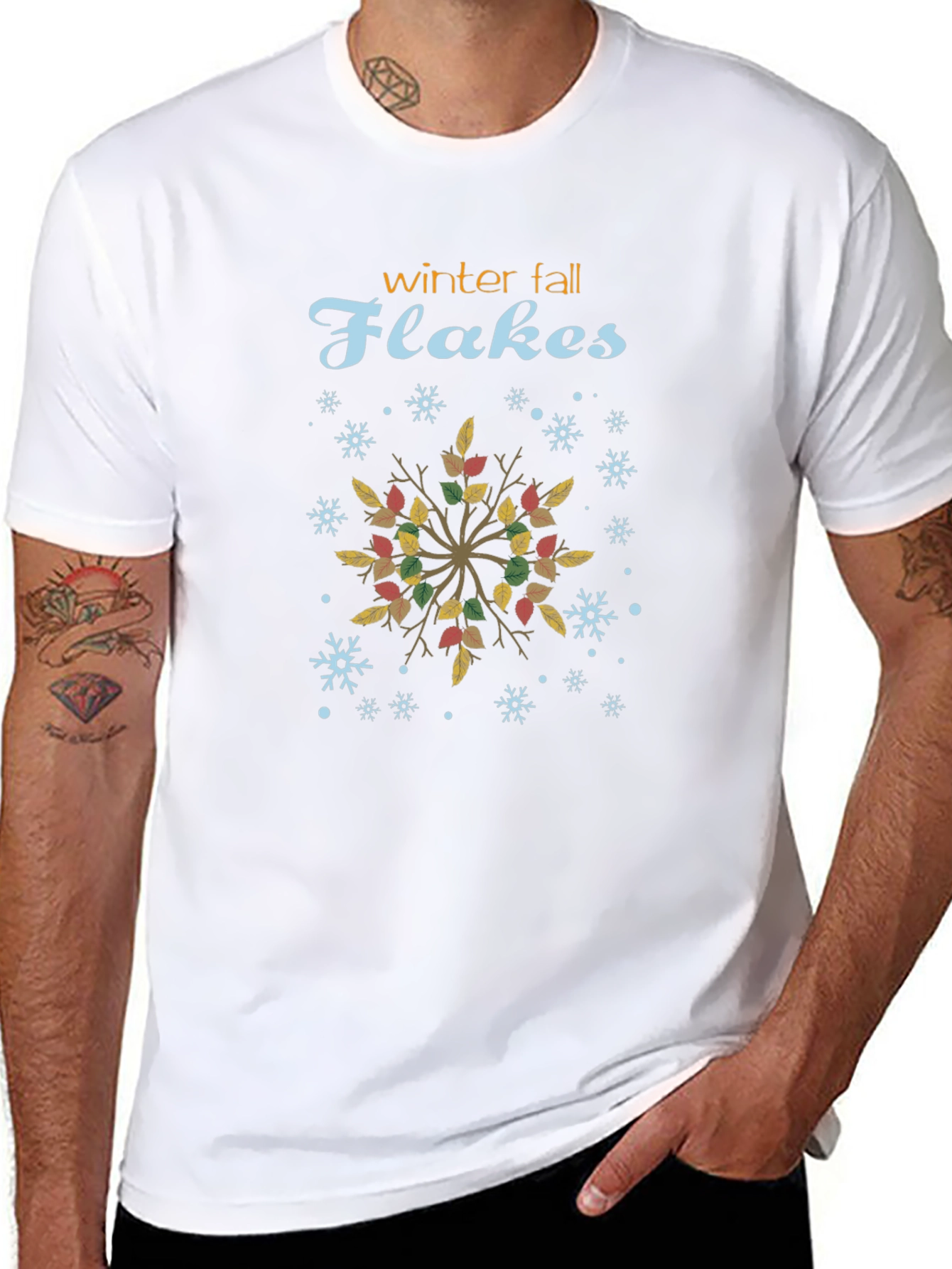 Winter Fall Flakes T-Shirt
