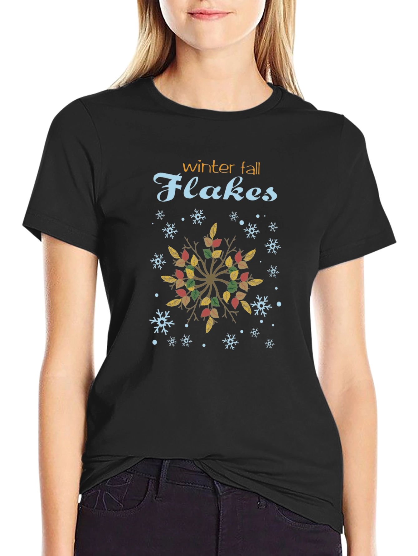 Winter Fall Flakes T-Shirt