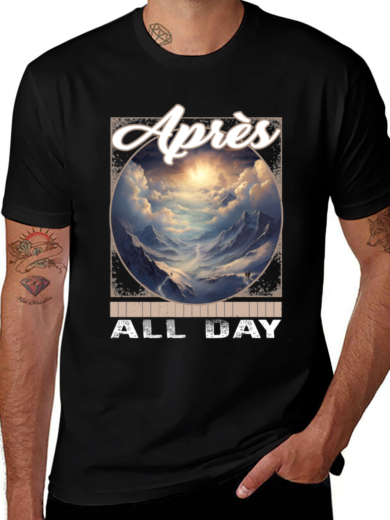 Après All Day Black Graphic Tee