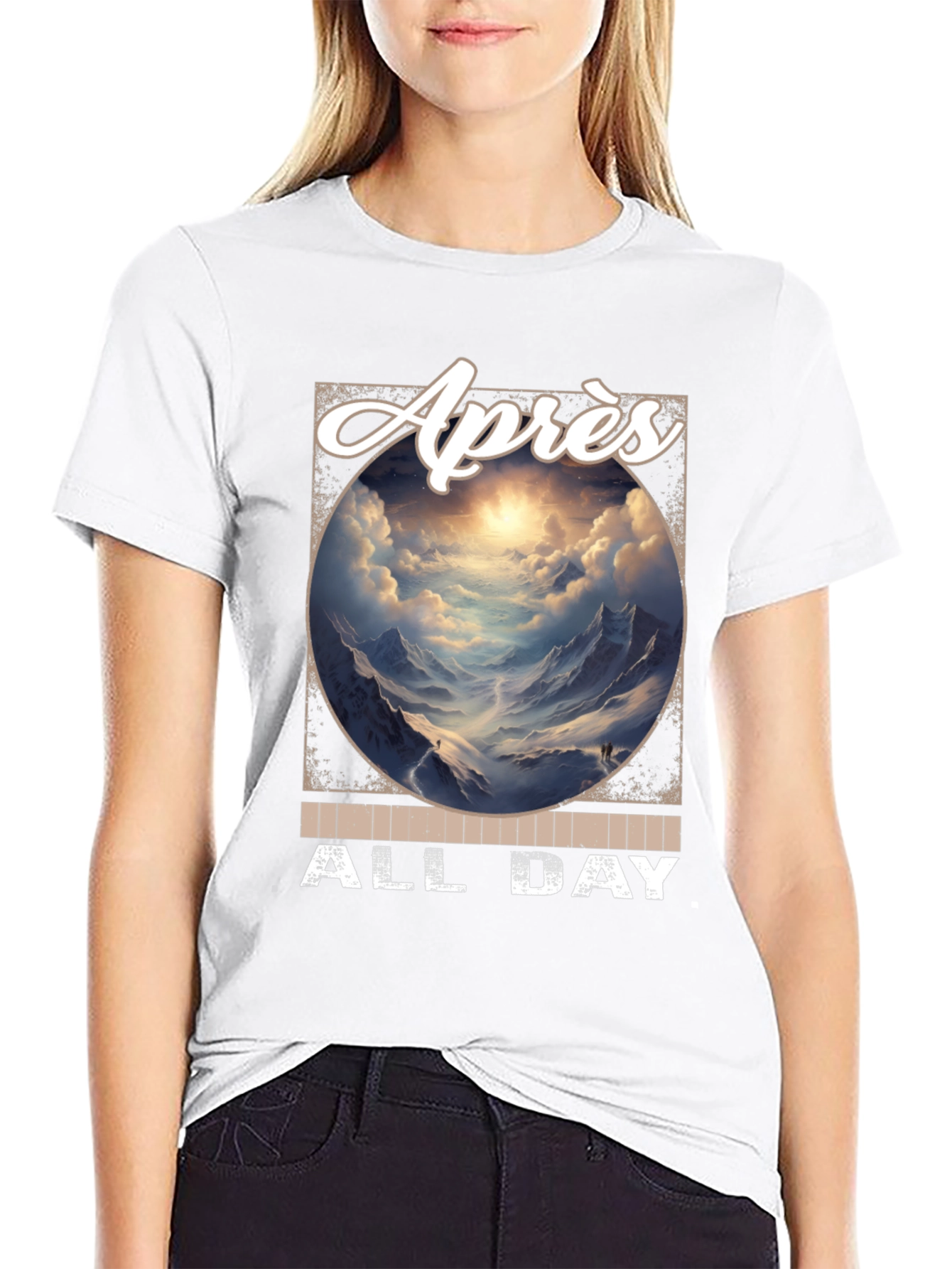 Après All Day Black Graphic Tee