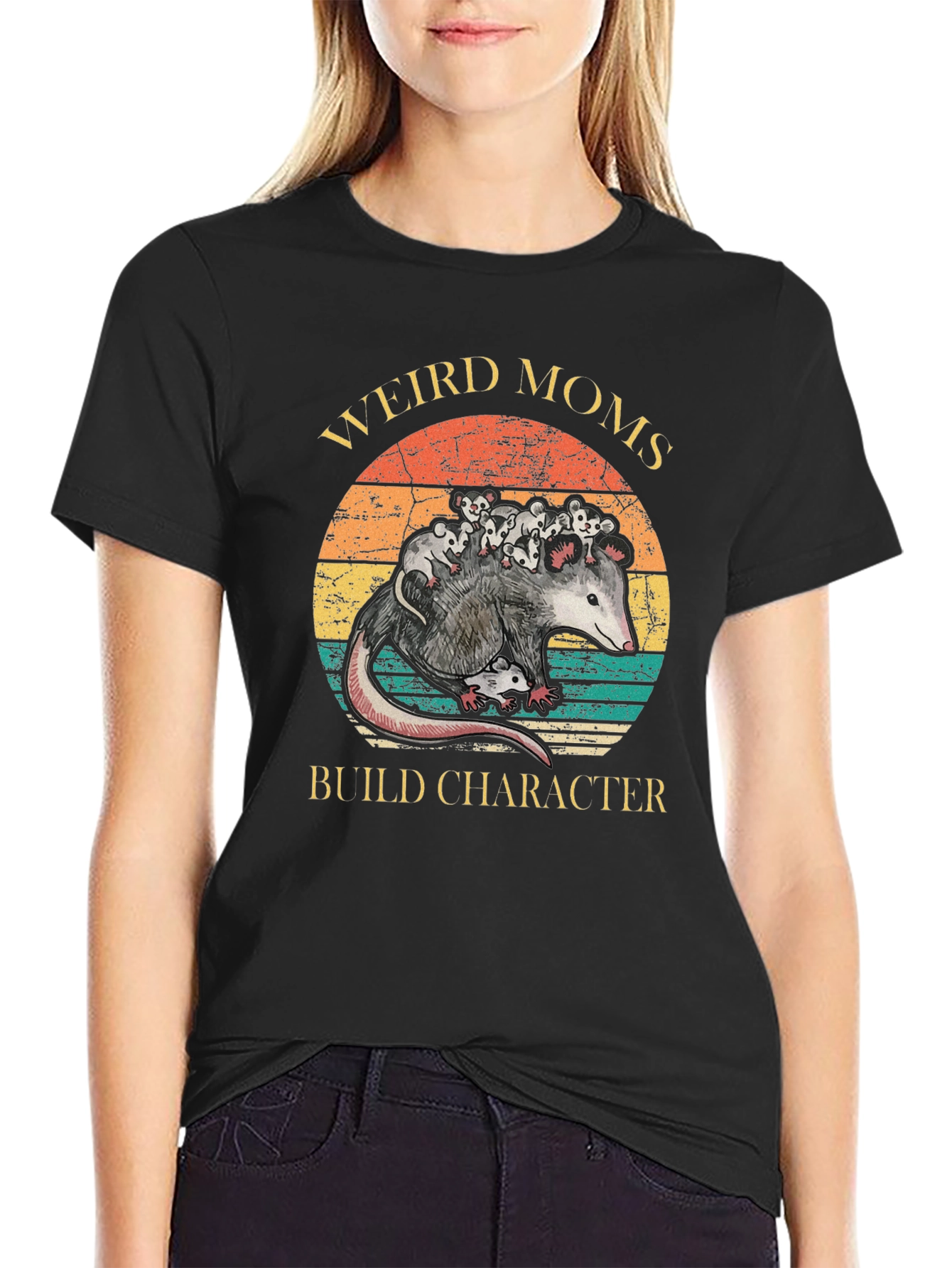 Weird Moms Build Character T-Shirt