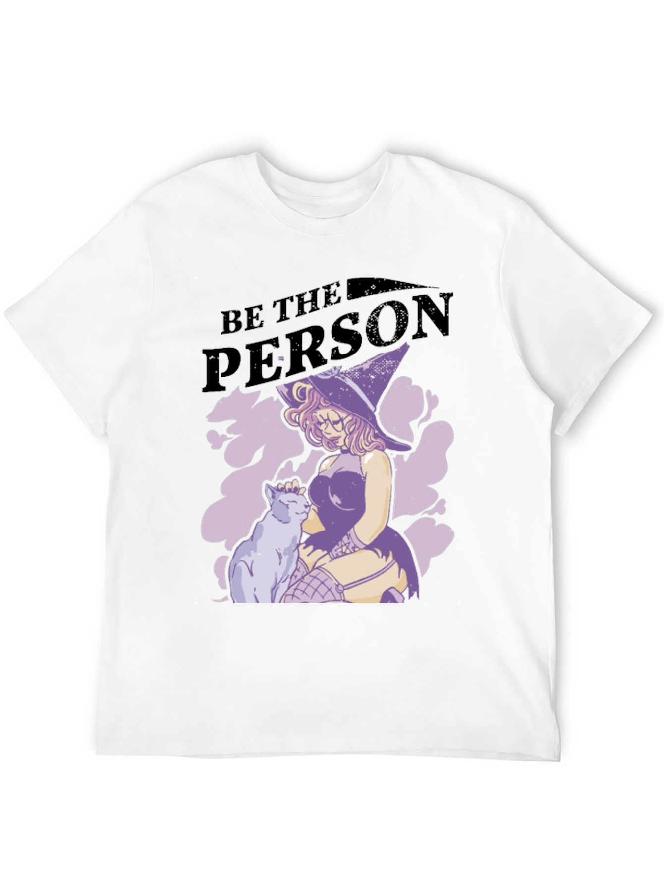 Witch and Cat Graphic T-Shirt