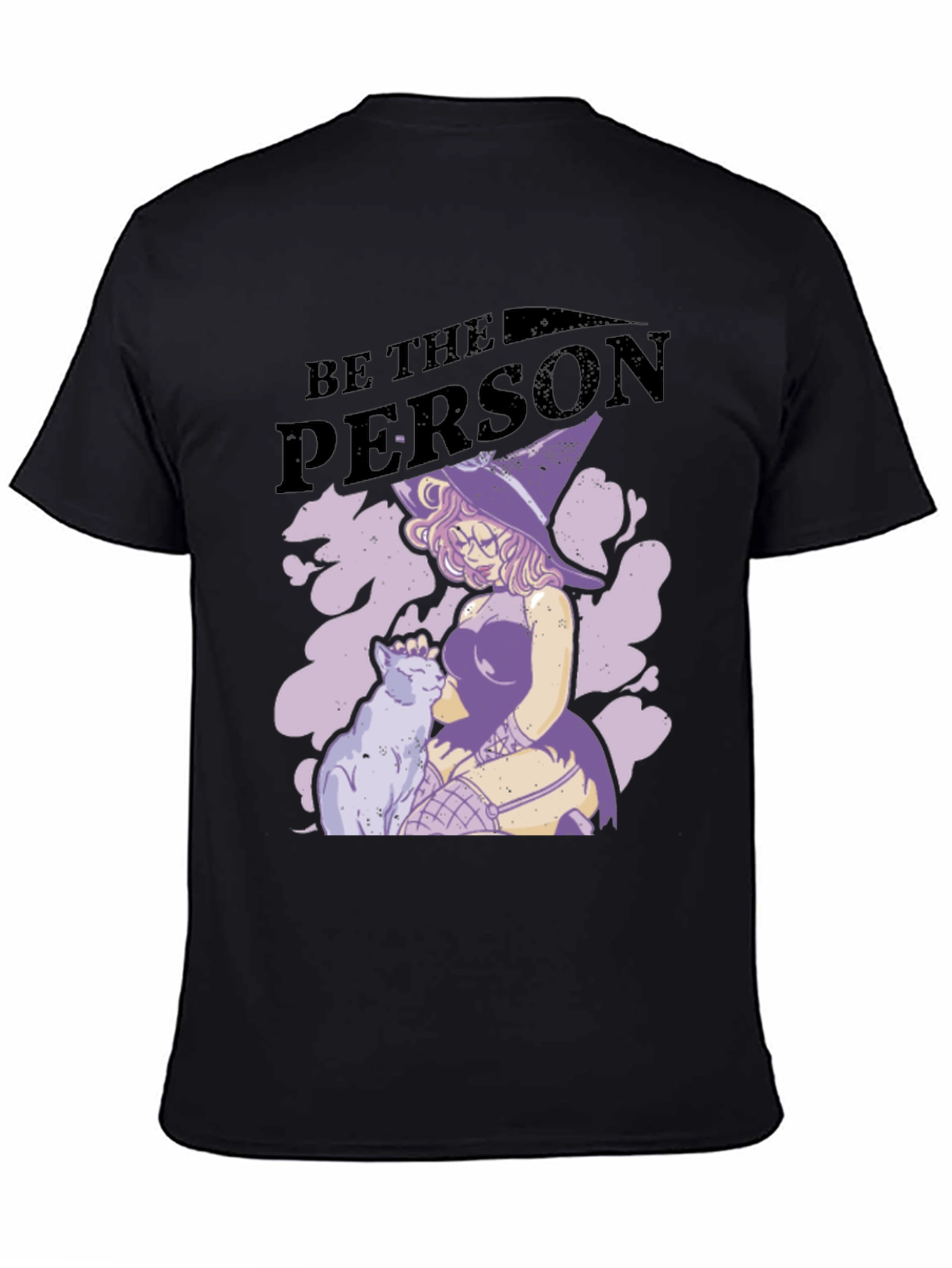 Witch and Cat Graphic T-Shirt