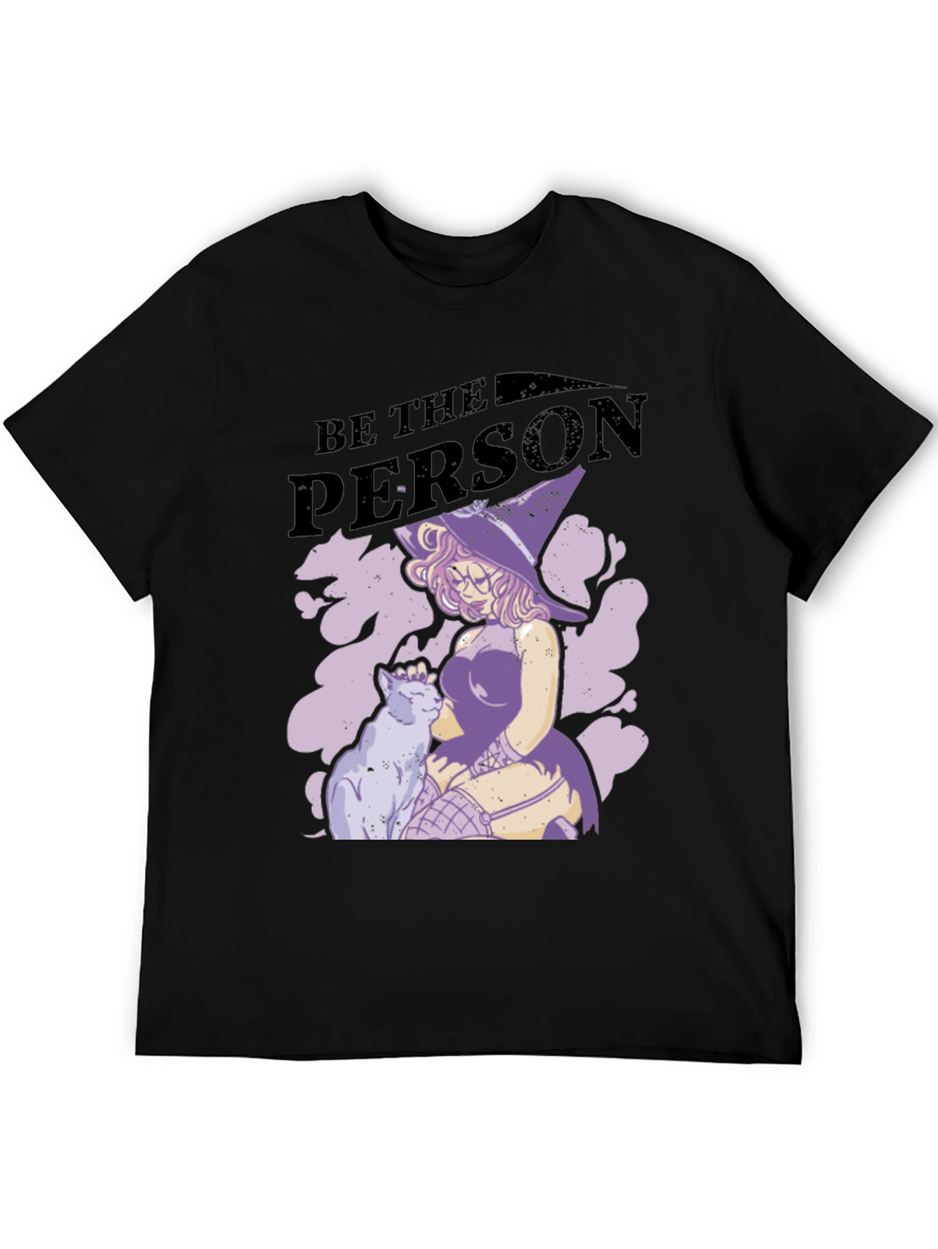 Witch and Cat Graphic T-Shirt
