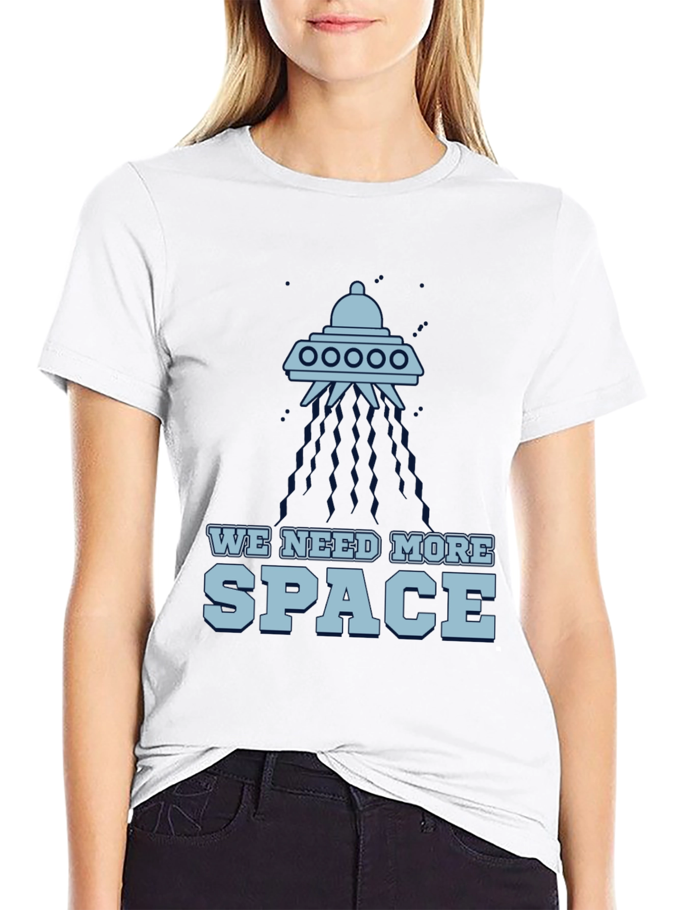 We Need More Space UFO Graphic T-Shirt