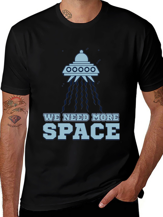 We Need More Space UFO Graphic T-Shirt