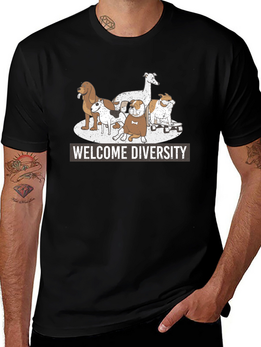 Welcome Diversity Dog T-Shirt