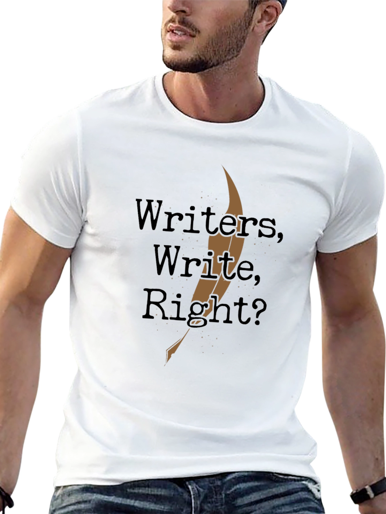 Writers Write Right? Black T-Shirt