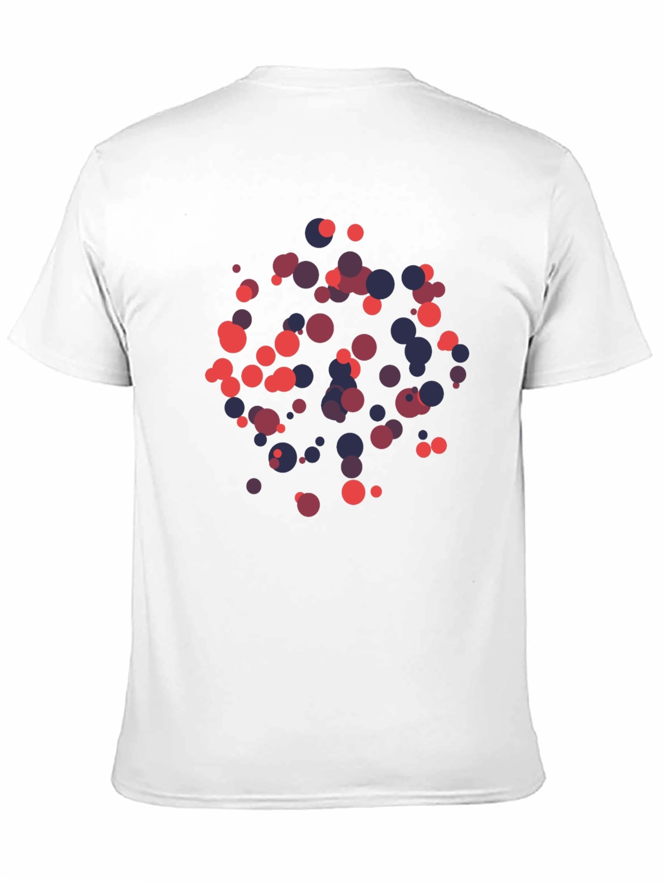 Abstract Dot Print Black T-Shirt