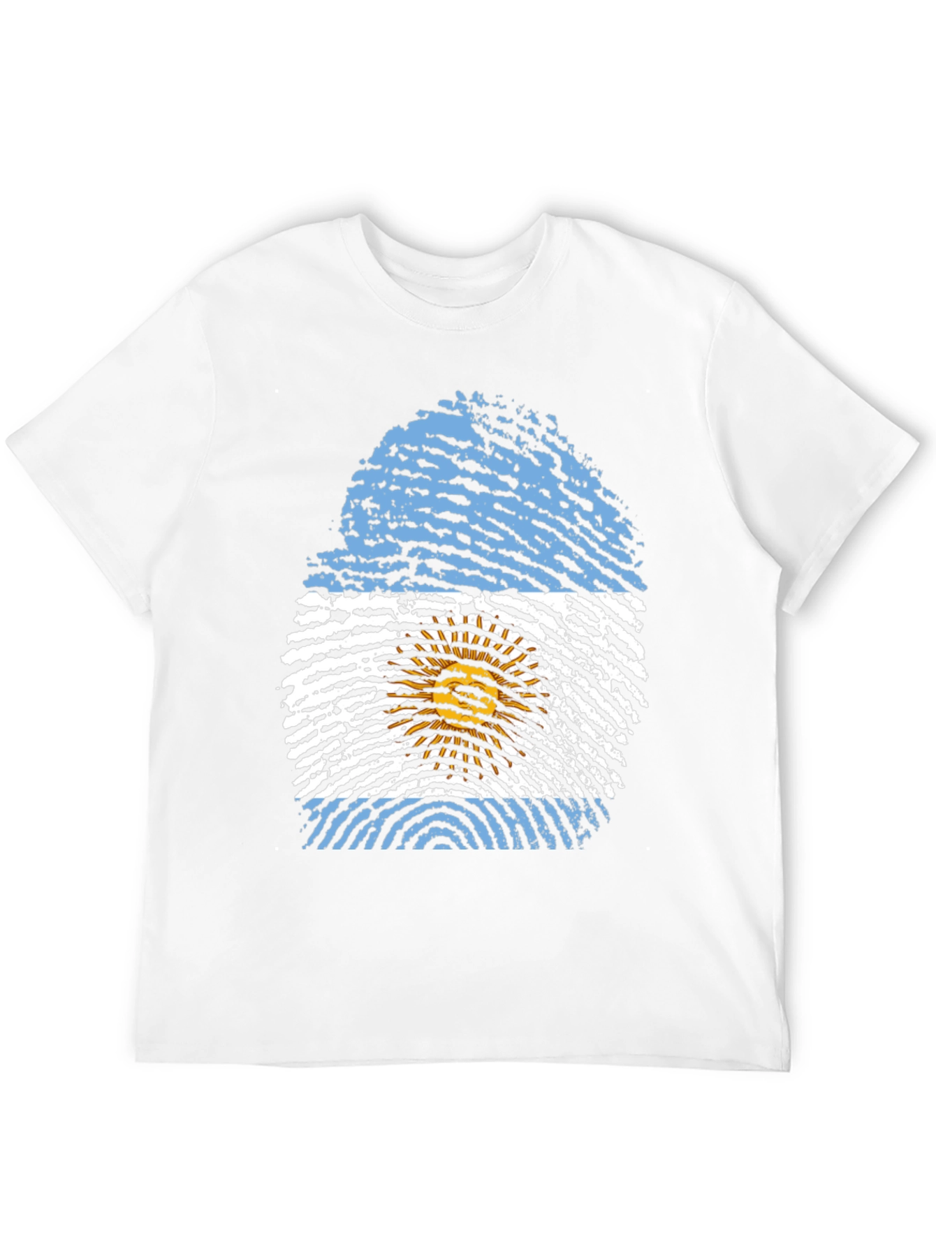 Argentina Flag Fingerprint T-Shirt