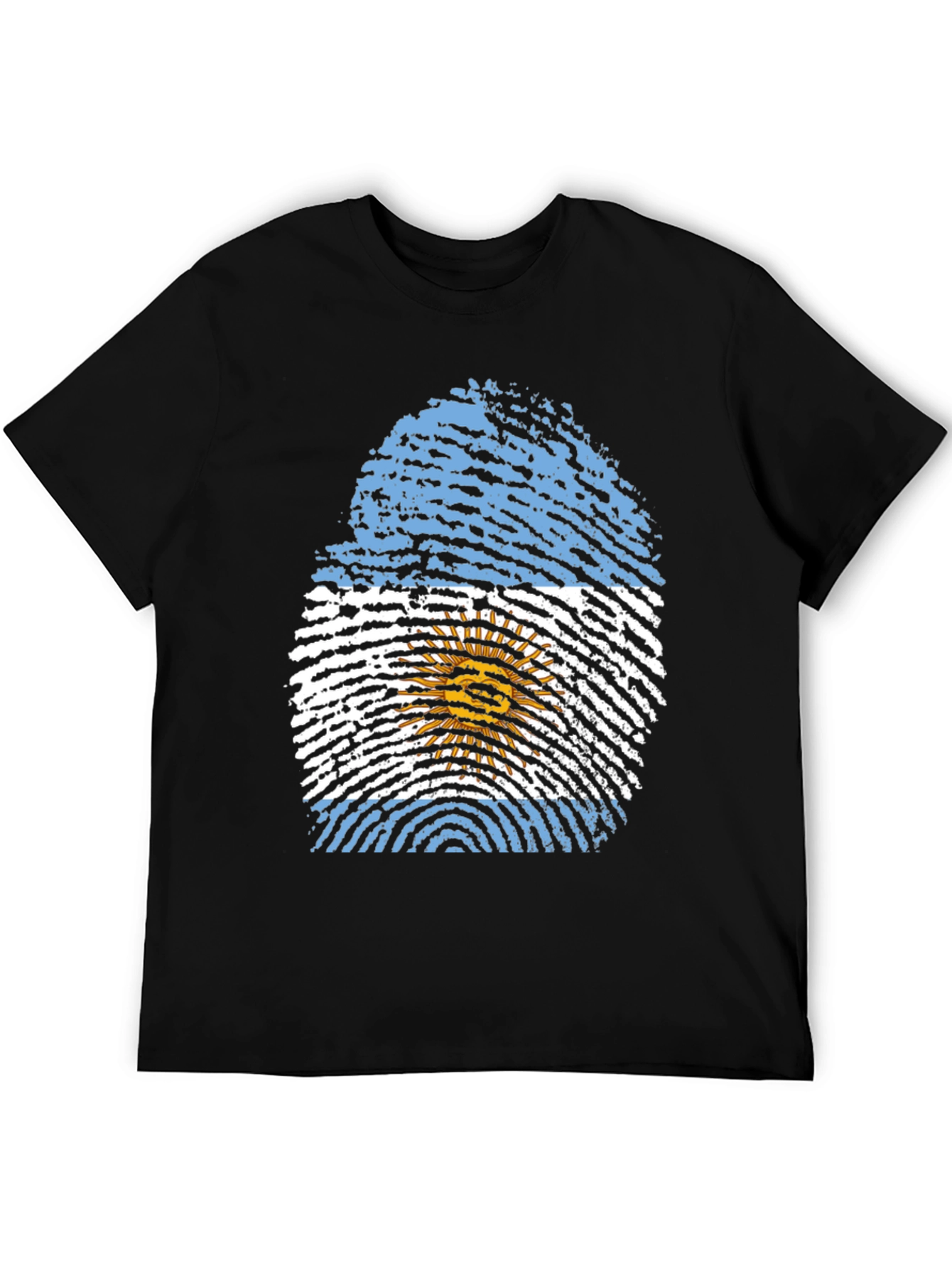 Argentina Flag Fingerprint T-Shirt