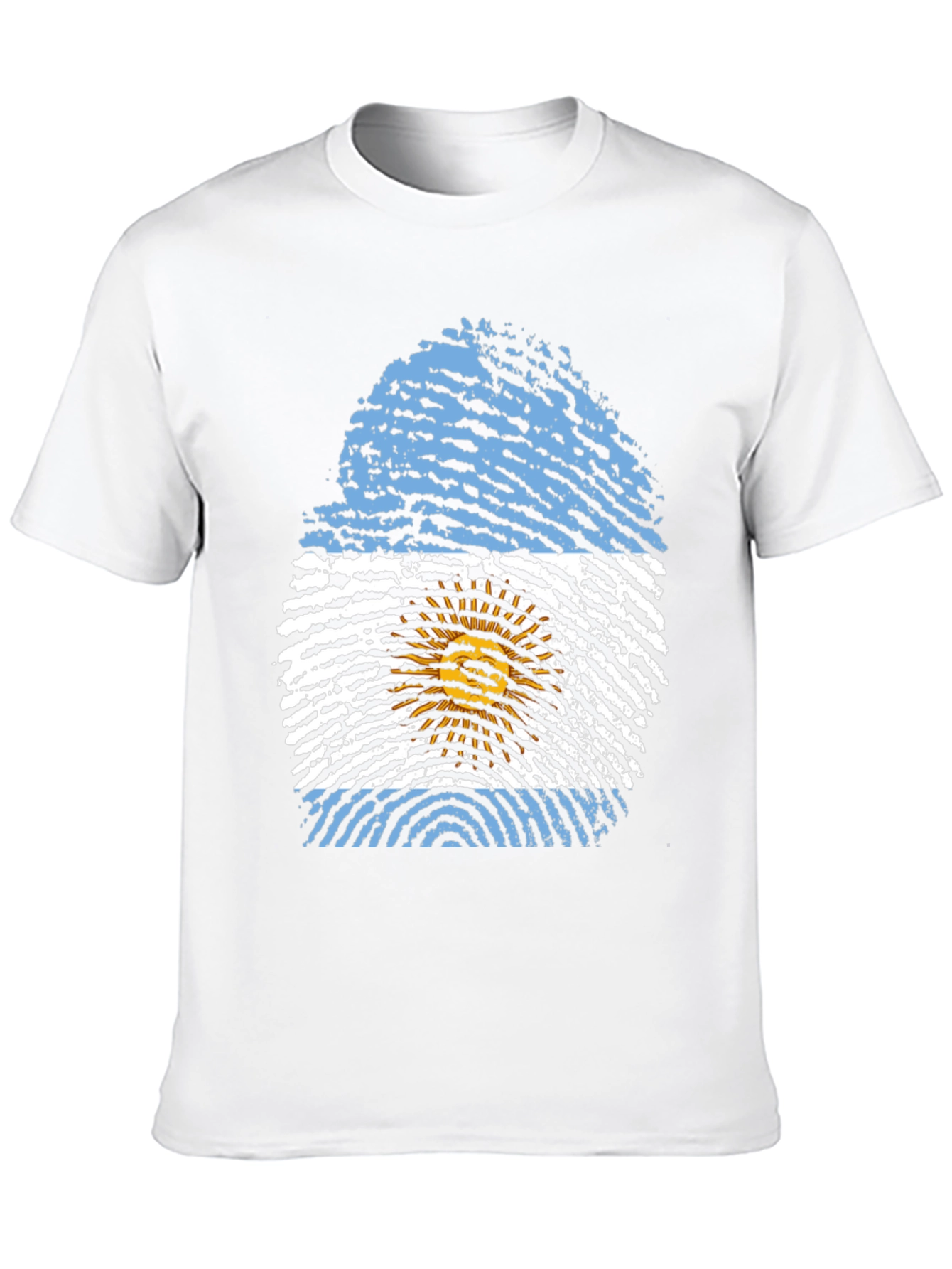 Argentina Flag Fingerprint T-Shirt